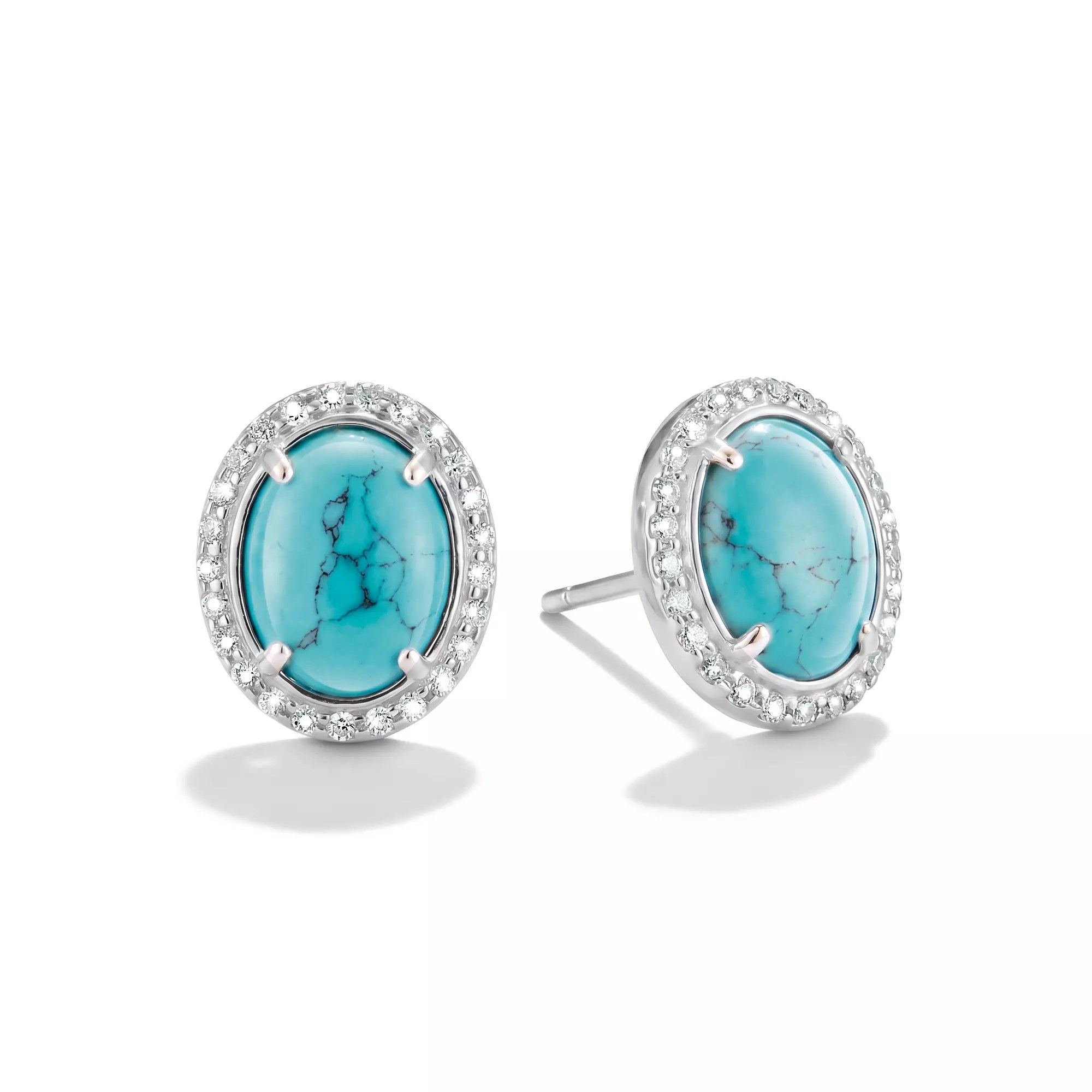Thomas Sabo ELYNDRA - Ohrstecker - Sterling Silber recy. & imit. Türkis & Zirkonia - türkis – Ansicht 2