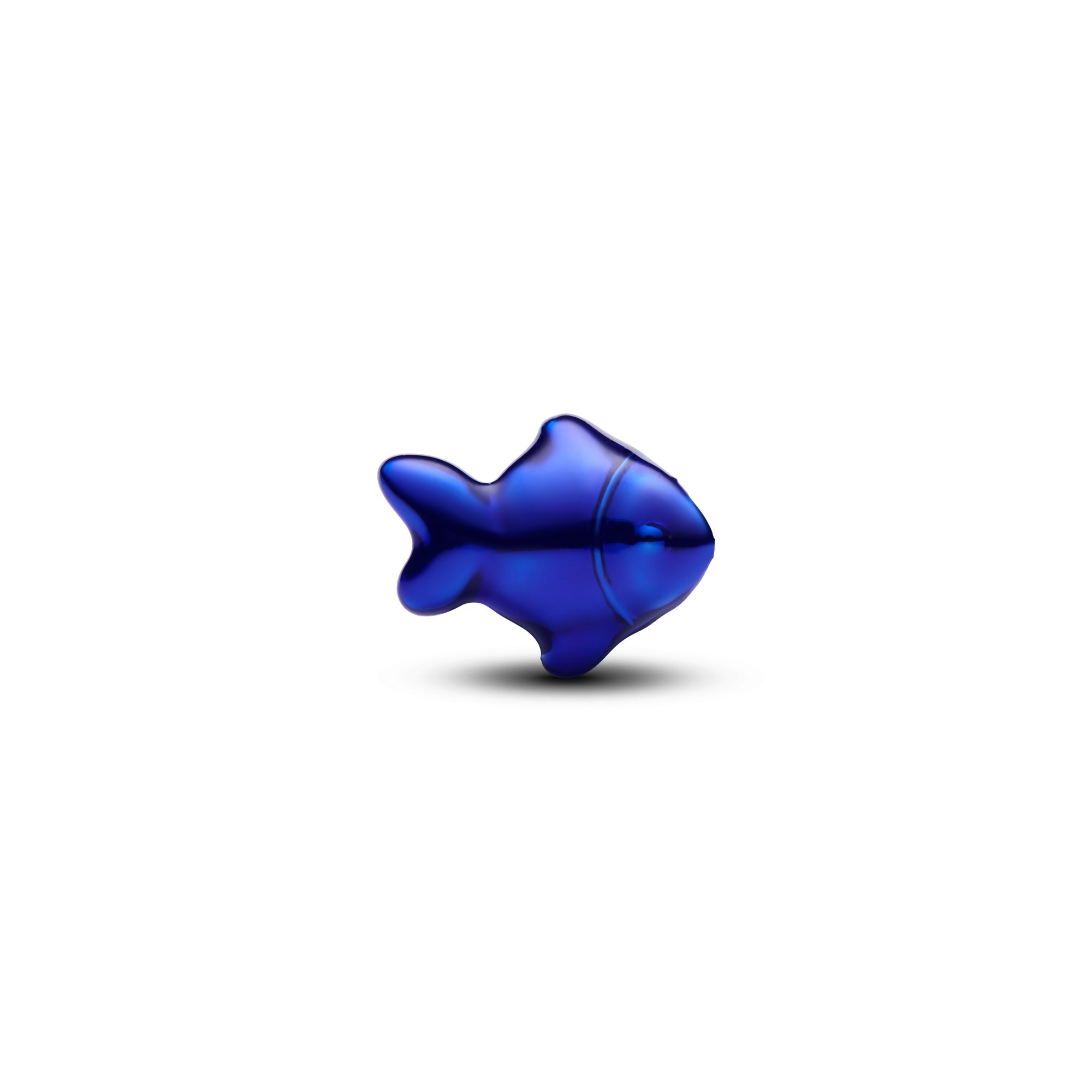 Pandora Blauer Fisch Mini-Charm - Sterling Silber - Emaille Blau – Ansicht 2