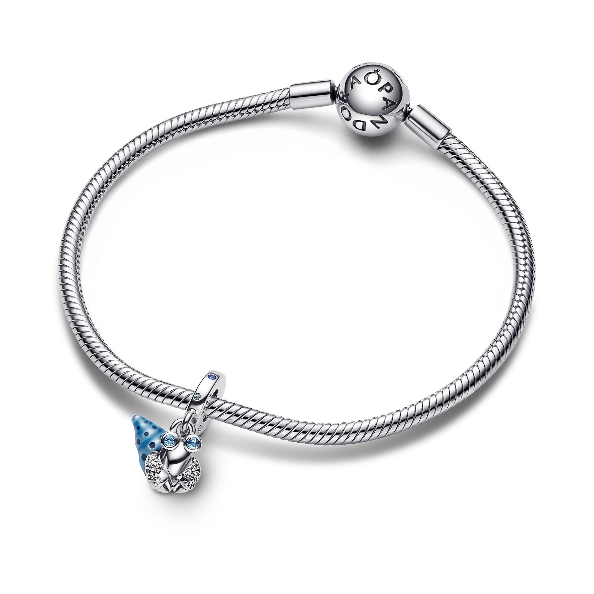 Pandora Glow-in-the-dark Einsiedlerkrebs Charm-Anhänger - Sterling Silber Ansicht 3 – Ansicht 3