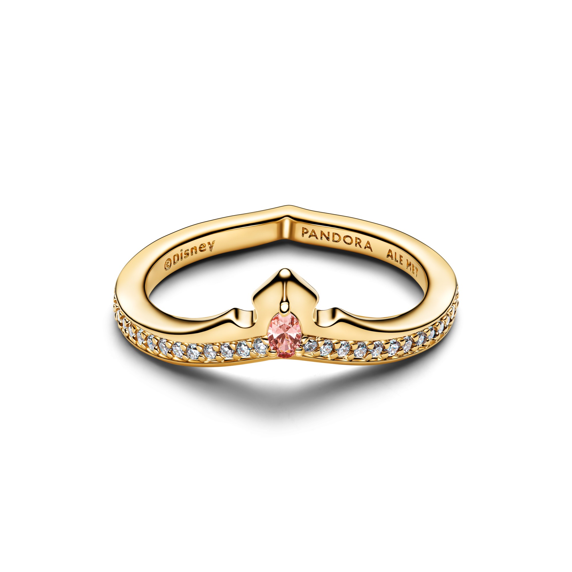 Pandora Disney Prinzessin Aurora Diadem Ring - Gelbgold Verg. - Zirkonia – Ansicht 2