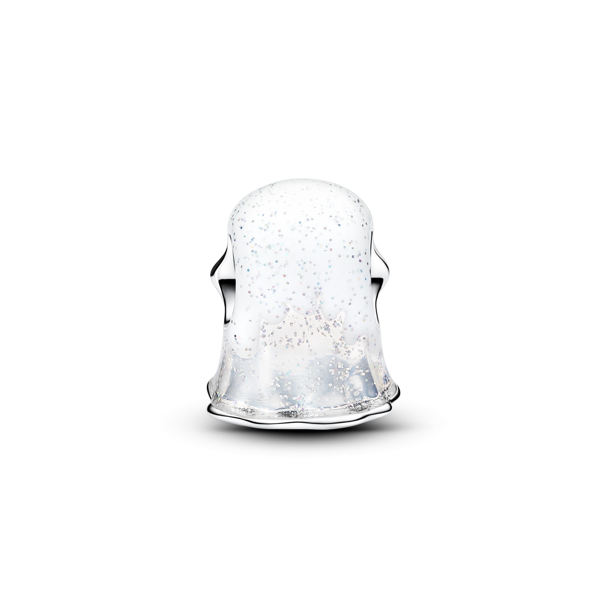 Pandora leuchtet in der Dunkleheit - Boo Ghost Charm - Sterling Silber - Kristall - Emaille – Ansicht 3