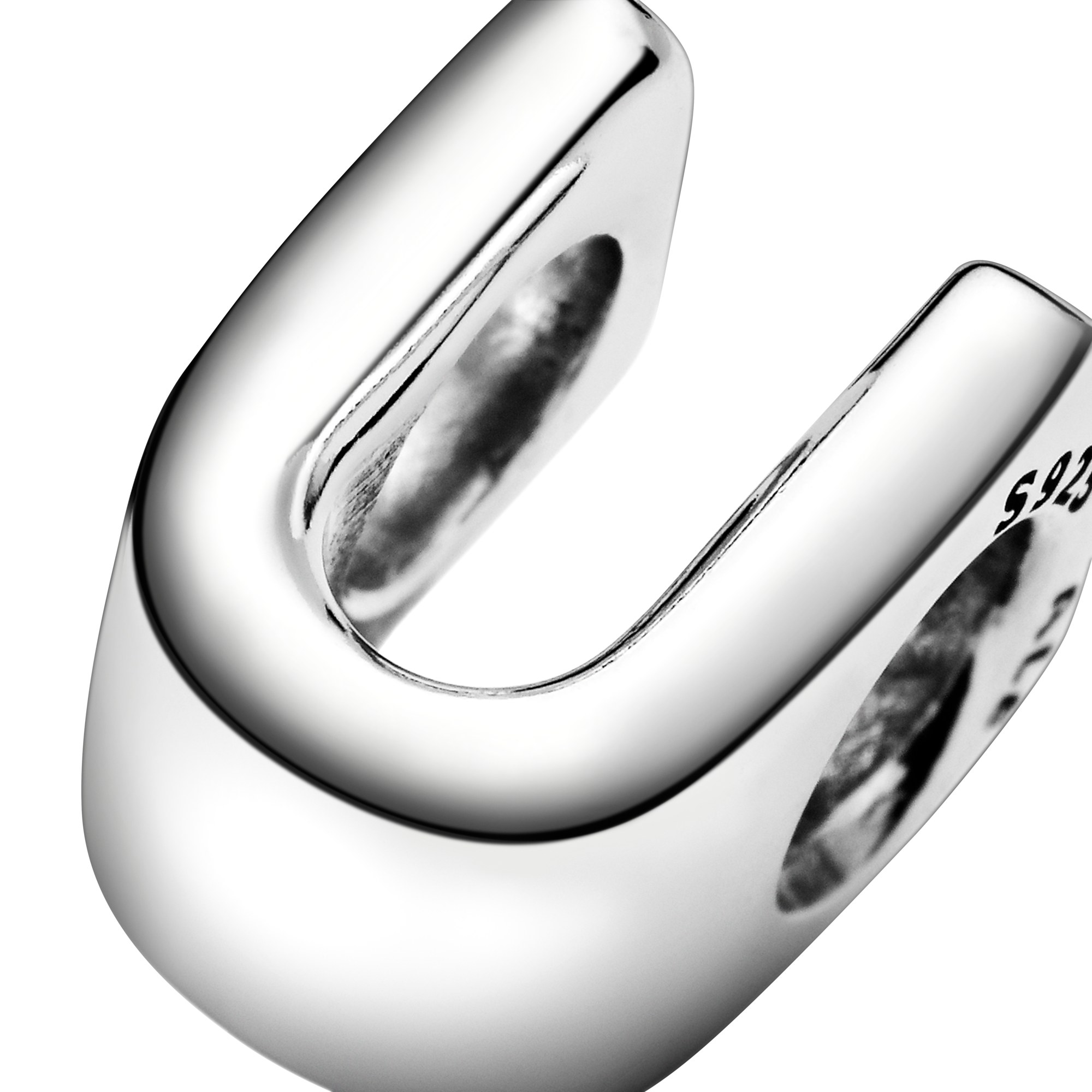 PANDORA Charm - Buchstabe U - Letter U - 925 Sterling Silber – Ansicht 4