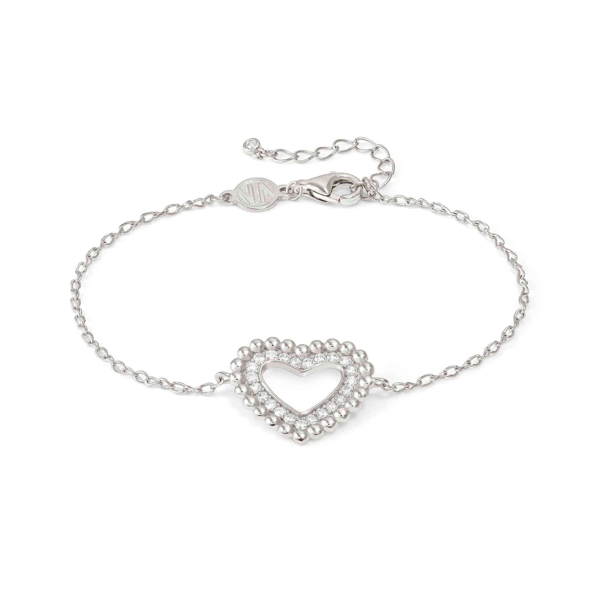 Nomination LoveCloud - Armband - Herz - Sterling Silber rhodiniert - 16-19 cm