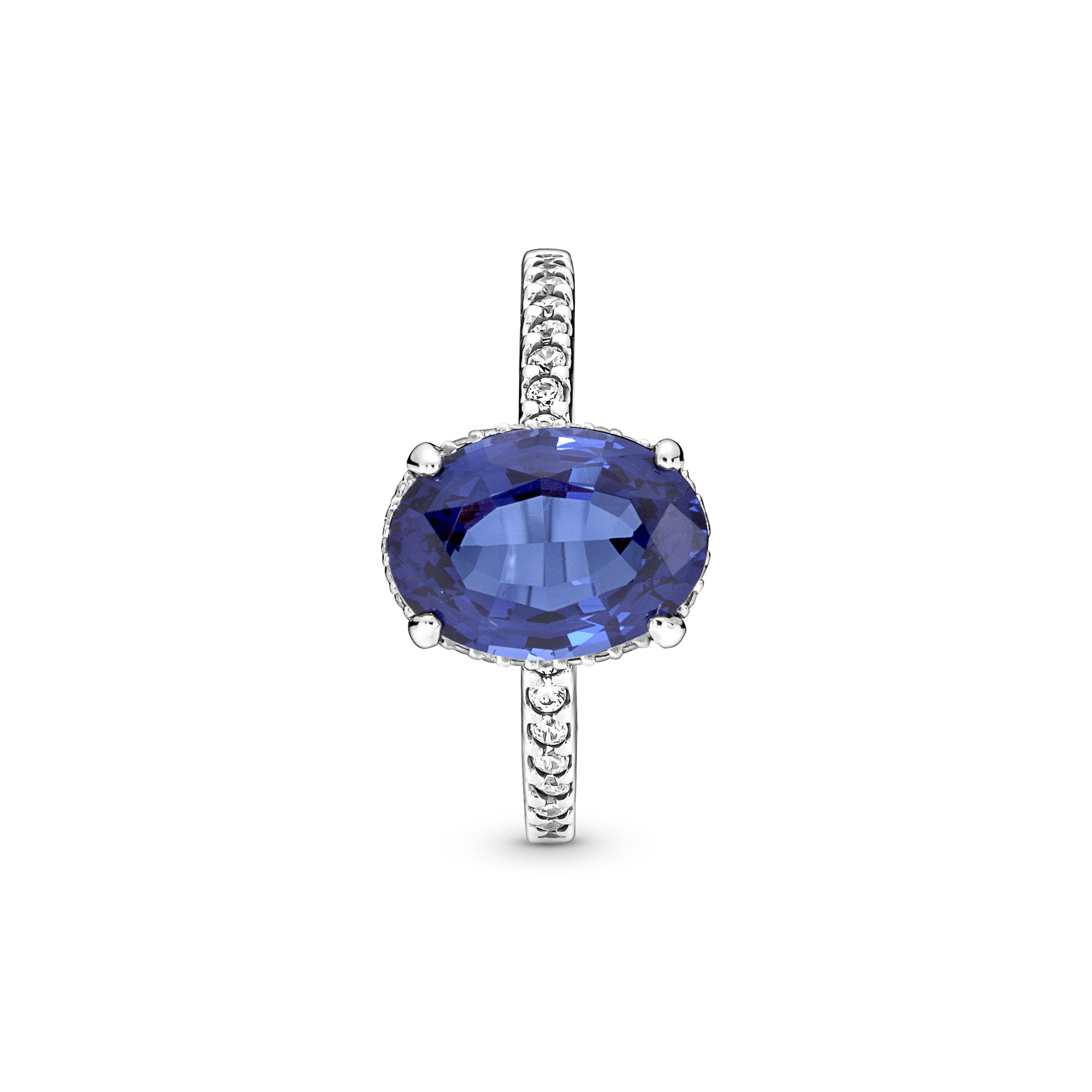 Pandora Ring - Funkelnder Statement Halo - Sterling Silber - Kristall - Bunt Ansicht 3 – Ansicht 3