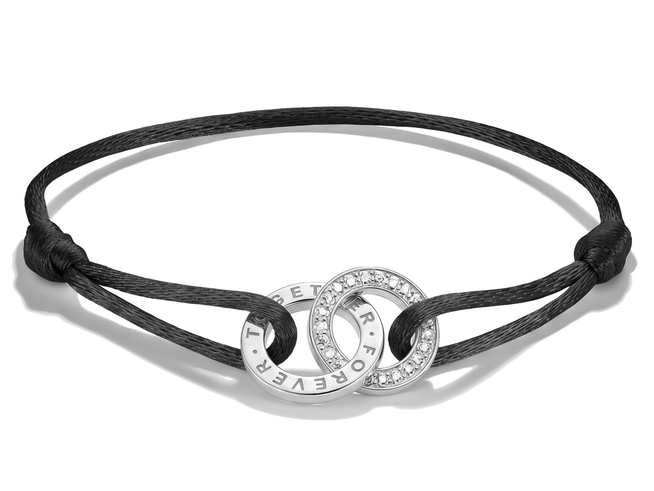 Thomas Sabo Together - A2240-051-11-L24V Armband - 24 cm - Sterling Silber recy. & Zirkonia - schwarz