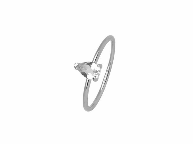 Xenox Weißgold Ring XG4552/54 mit Farbstein in 375 Weißgold, Größe 54, elegant und zeitlos, ideal für besondere Anlässe und als modisches Accessoire.