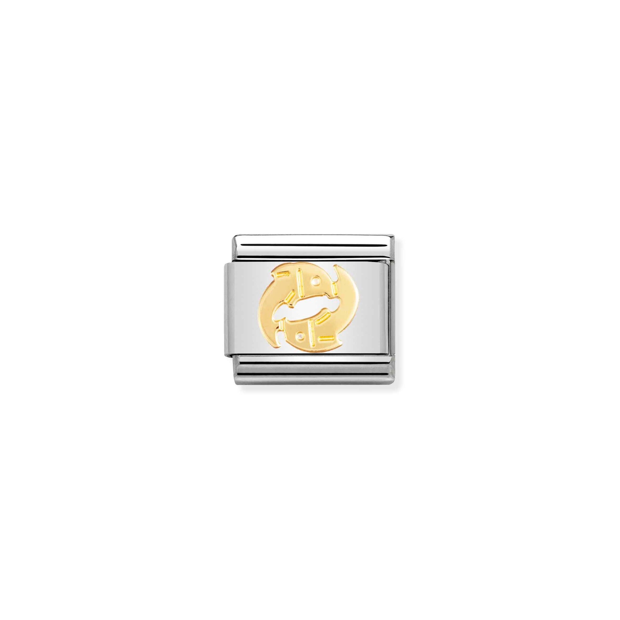 Nomination Composable Classic Charm Sternzeichen Fische - Edelstahl, Gelbgold