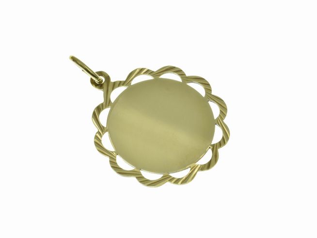 Lockerer Rand aus Gold 585 mit einer gravierbaren Fläche von 25 x 22 mm, gefertigt von Juwelier Harnisch, ideal für persönliche Gravuren.