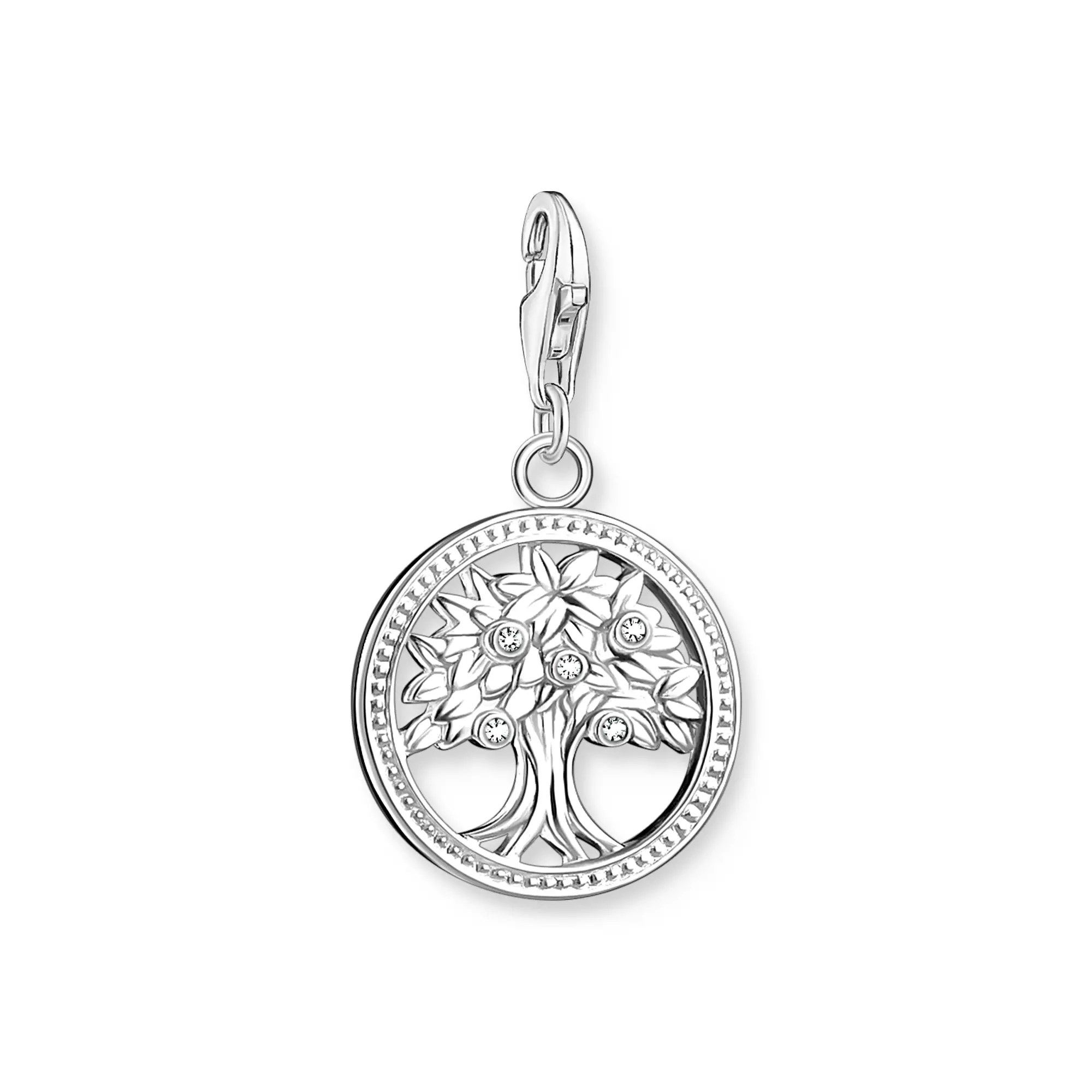 Thomas Sabo charms - Lebensbaum - Sterling Silber - Zirkonia - weiß