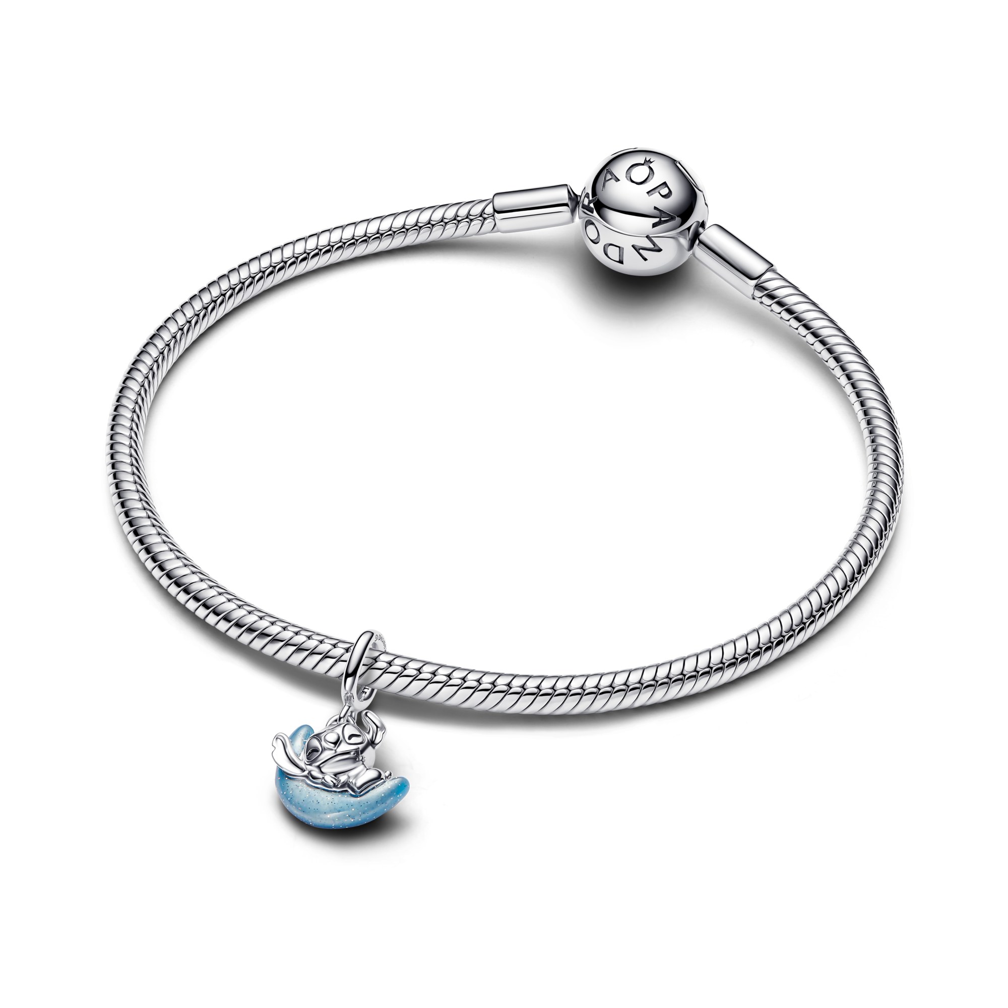 Pandora Disney - Hänge-Charm Stitch Mond - Sterling Silber – Ansicht 3