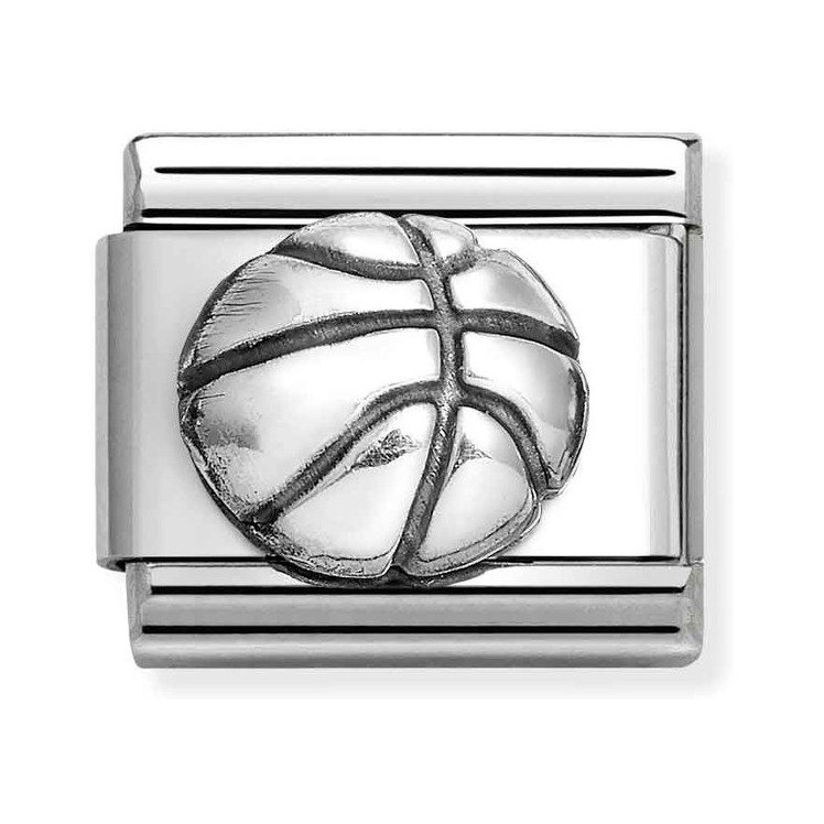 Nomination Composable Classic Charm Basketball - Edelstahl, Sterling Silber