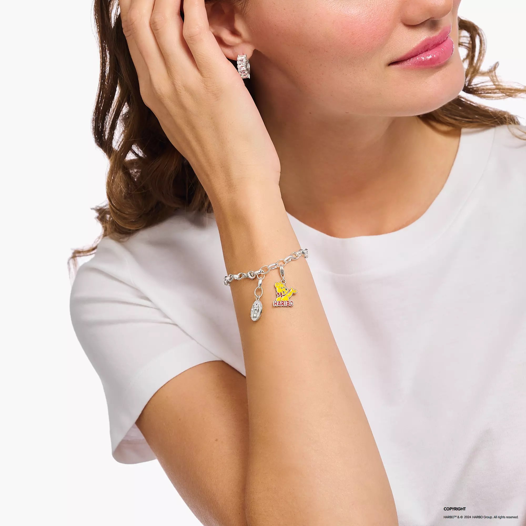Thomas Sabo Charm-Anhänger HARIBO - Goldbär - Silber gesch. & Kaltemail - mehrfarbig – Ansicht 3