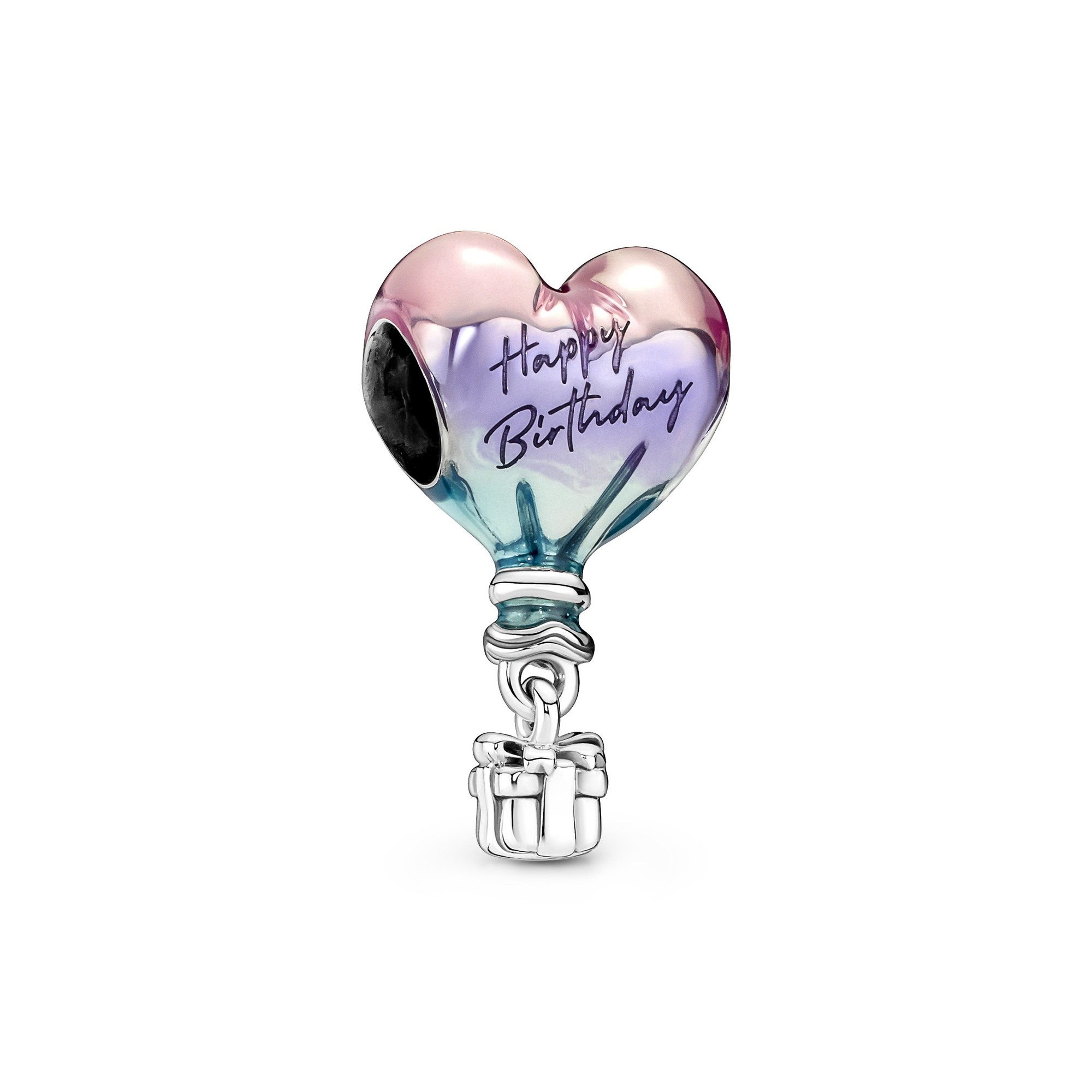 Pandora Alles Gute zum Geburtstag Heißluftballon - Charm - Sterling Silber & Emaille Bunt