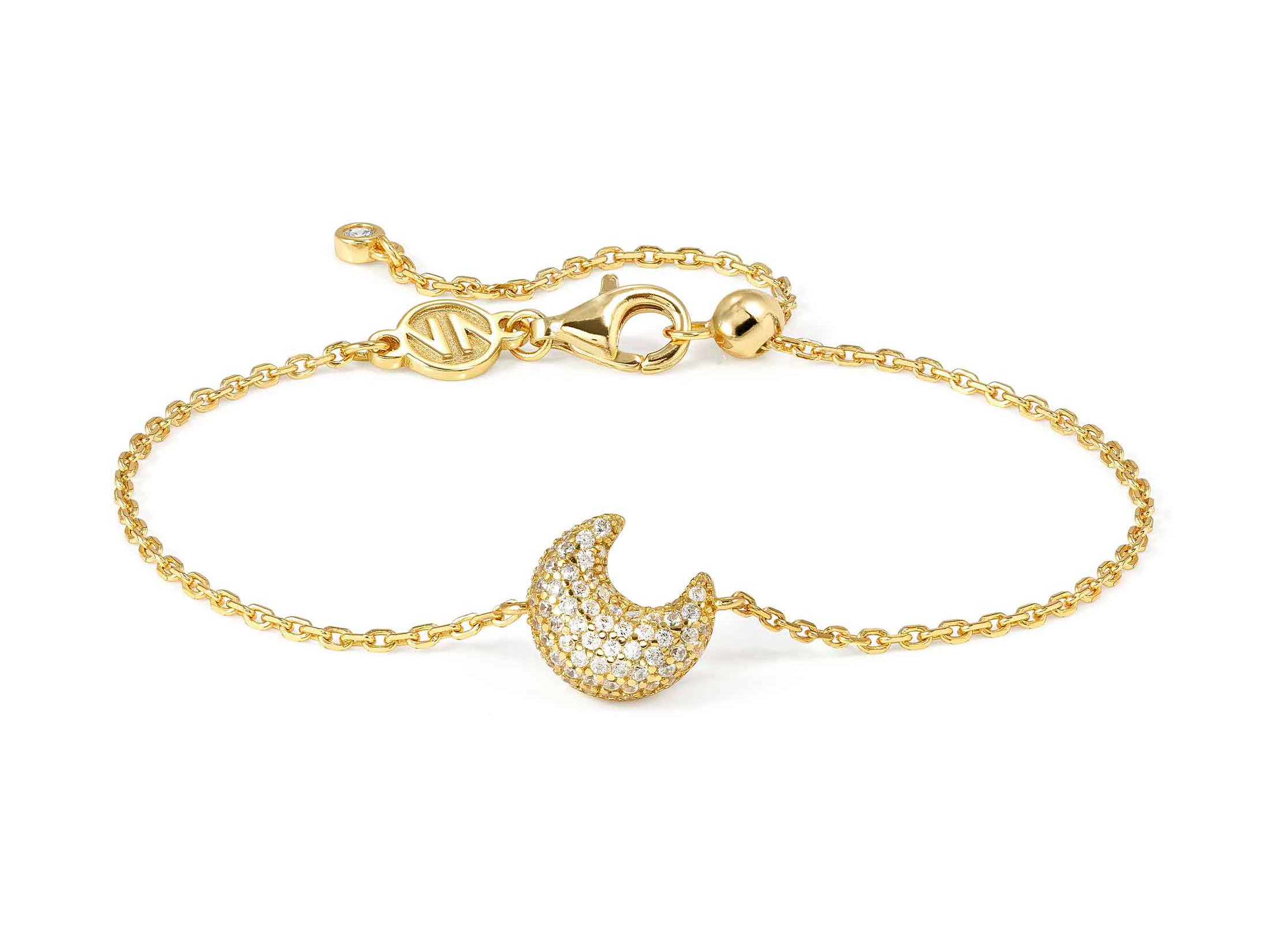 Nomination 242701 24 - LIFEPOETRY Armband aus Sterling Silber & Zirkonia - Mond - vergoldet