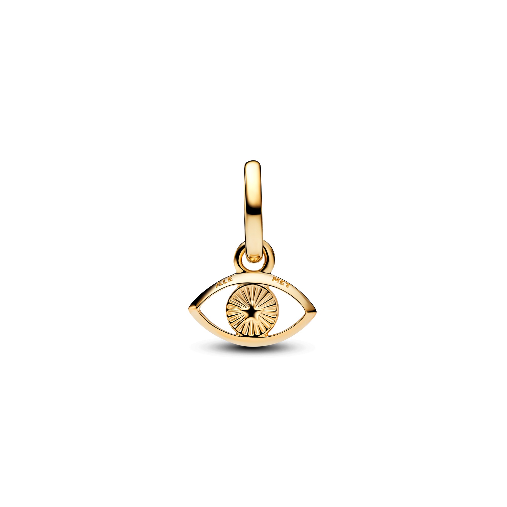 Pandora ME Evil-Eye Mini-Charm Anhänger - imit. Lapislazuli Blau - Gelbgold Vergoldung – Ansicht 3