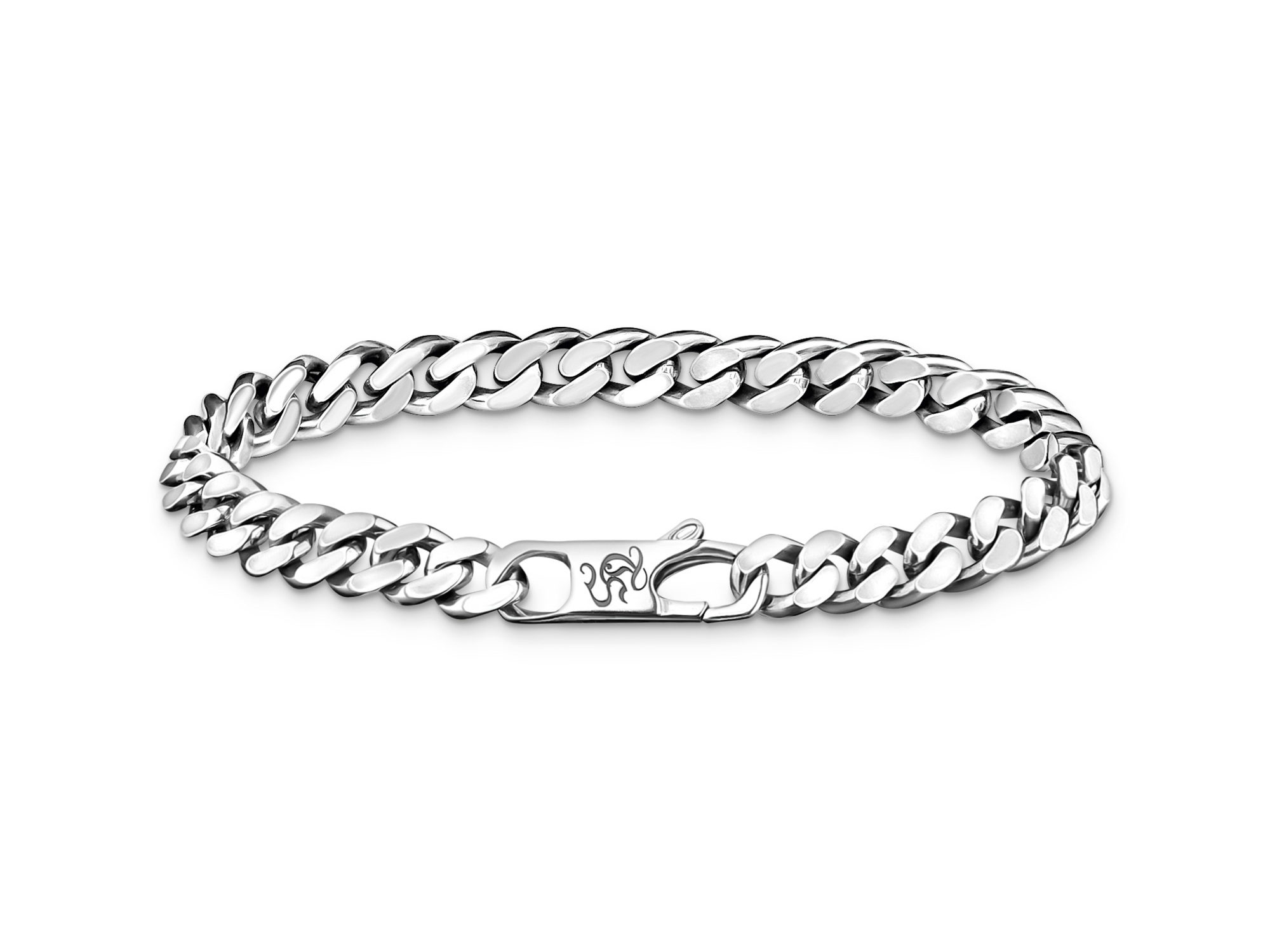 Silbernes Thomas Sabo Armband A2200-637-21-L18 im Rebel Basics Design, 18 cm lang, mit massiven Gliedern und einem markanten Verschluss, elegant und zeitlos.