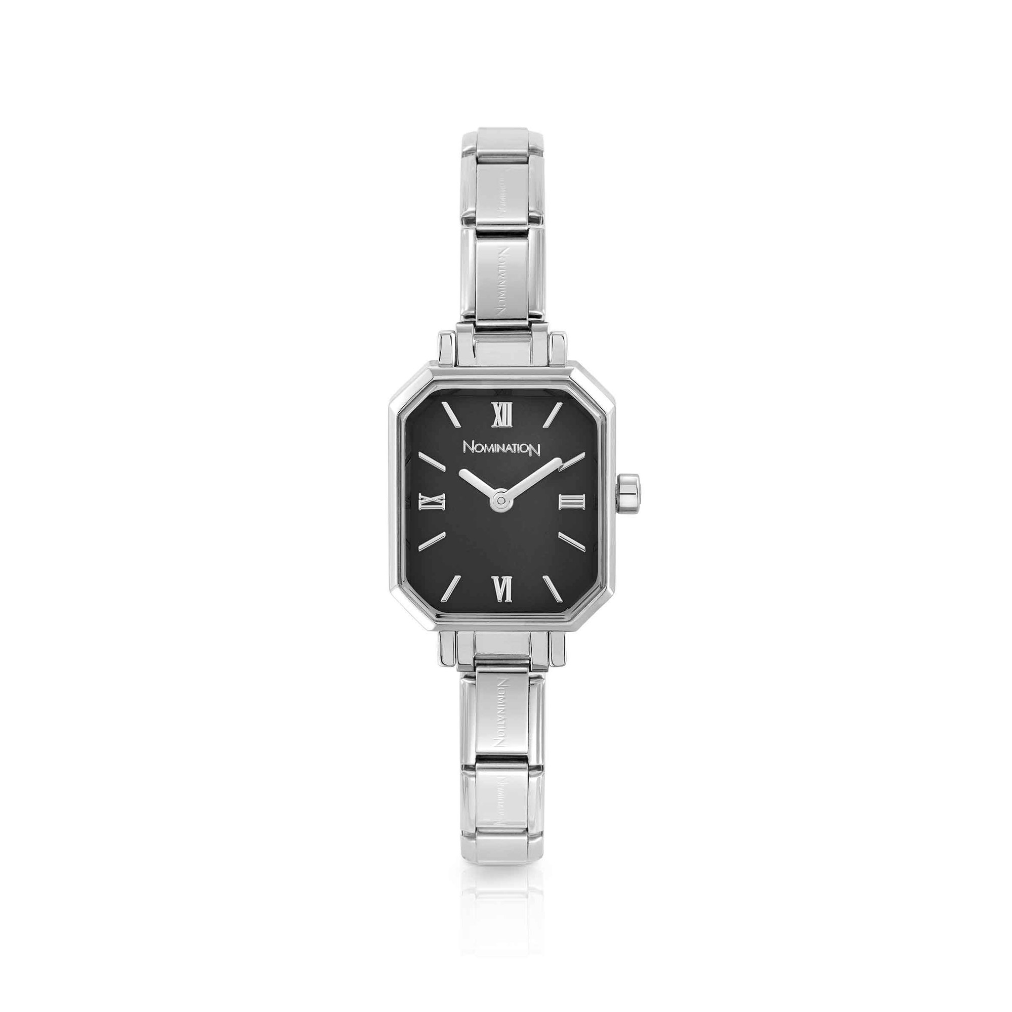 Nomination Composable Armbanduhr PARIS Sunray Schwarz – PARIS - TIME – Edelstahl