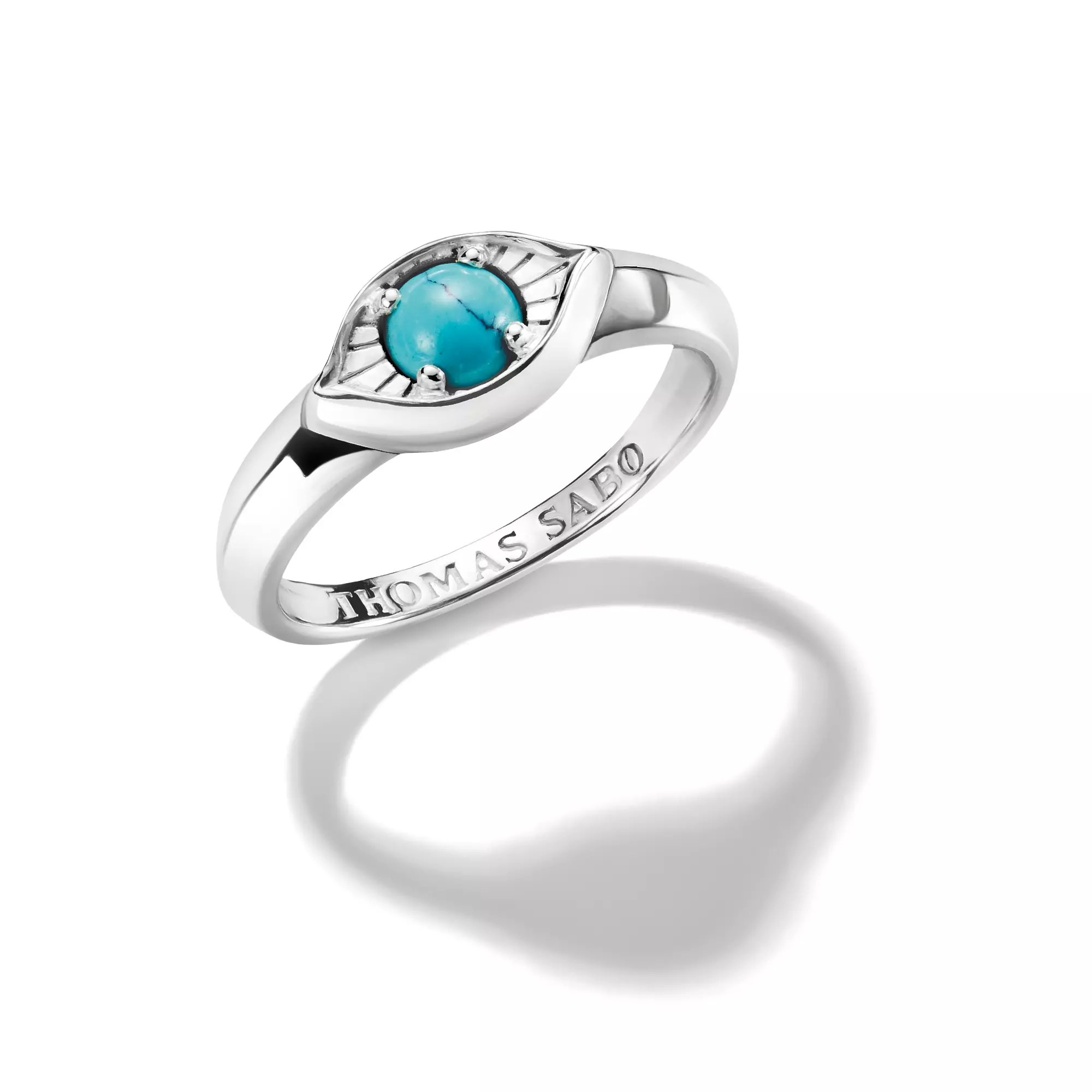 Thomas Sabo Ring Auge imitierter Türkis klein ELYNDRA Silber – Ansicht 2