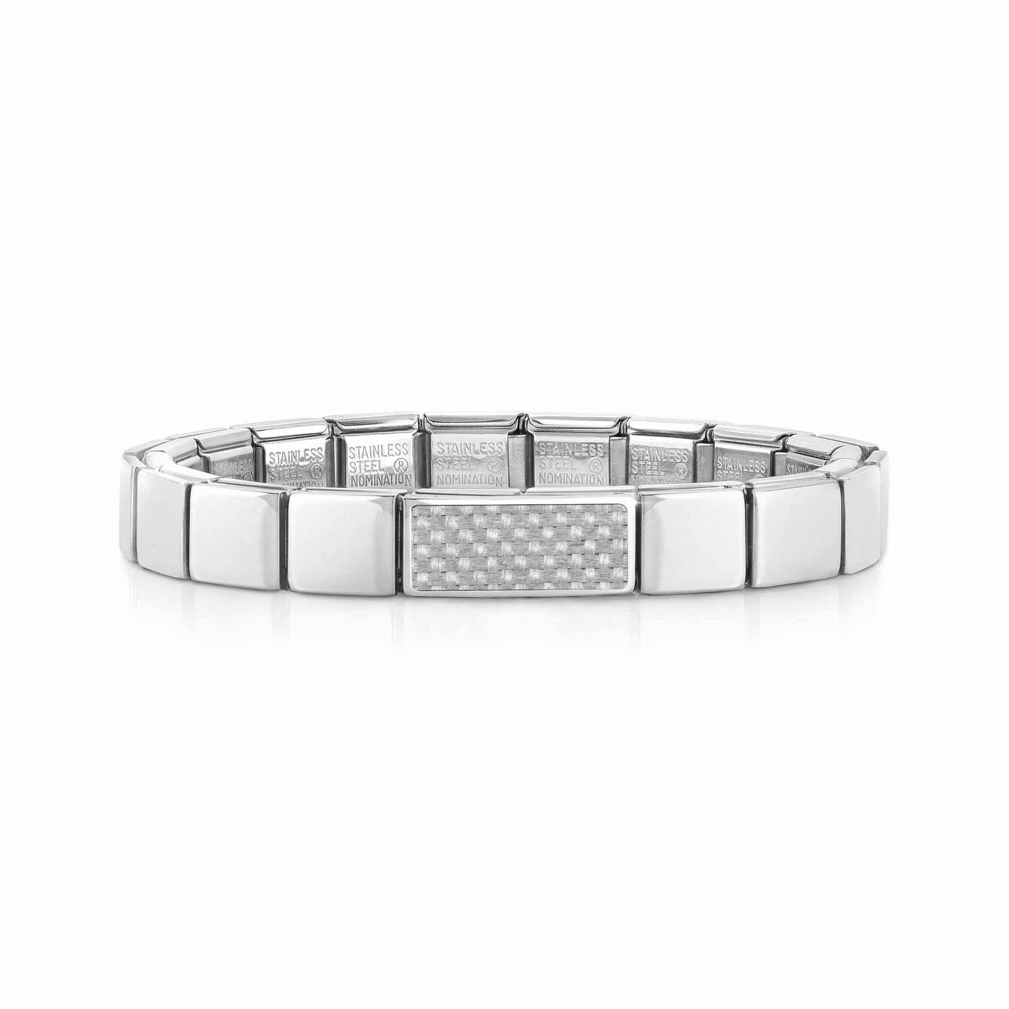 Nomination GLAM Armband - Edelstahl - Double Kohlenstoff + Schwarz
