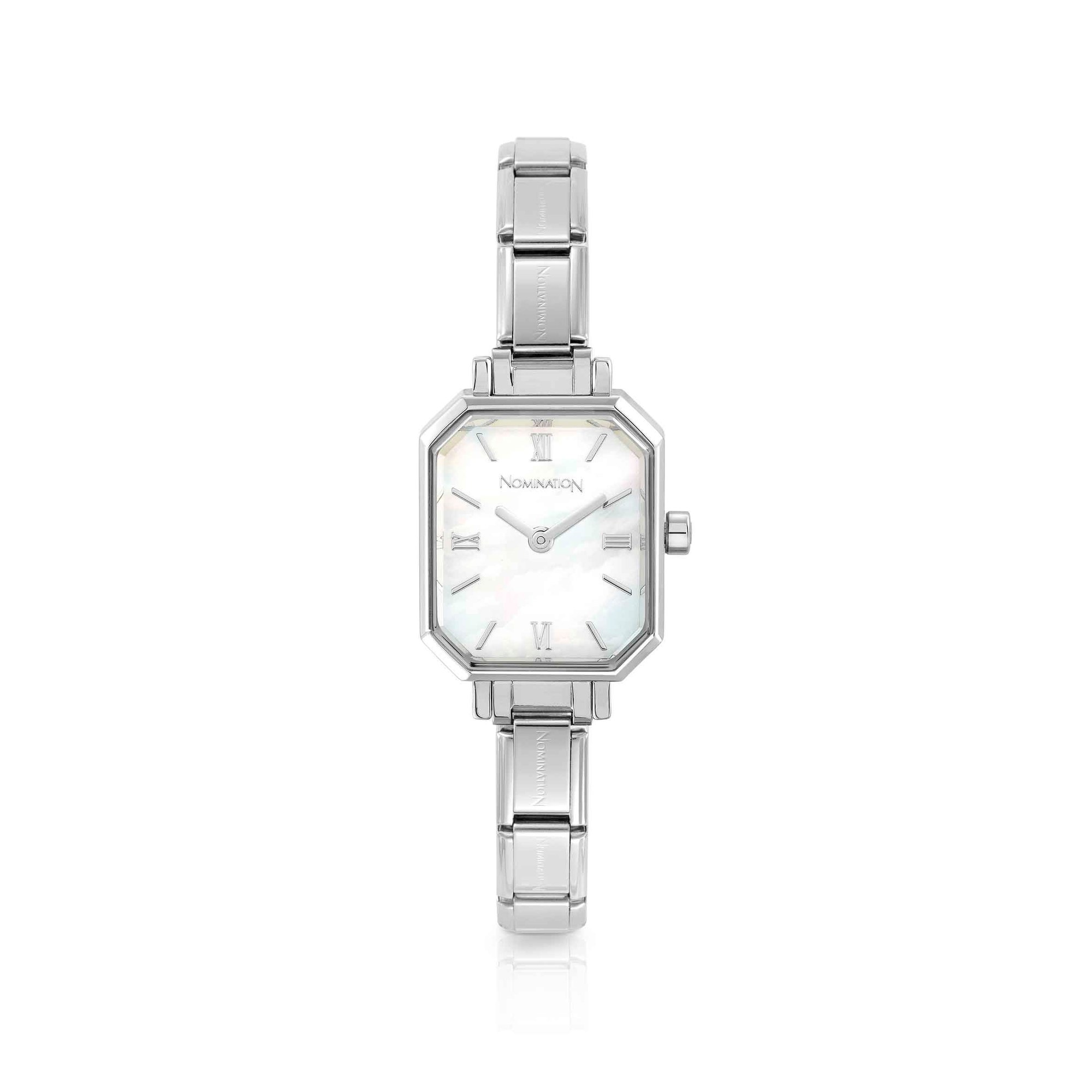 Nomination Composable Armbanduhr PARIS Perlmutt – PARIS - TIME – Edelstahl