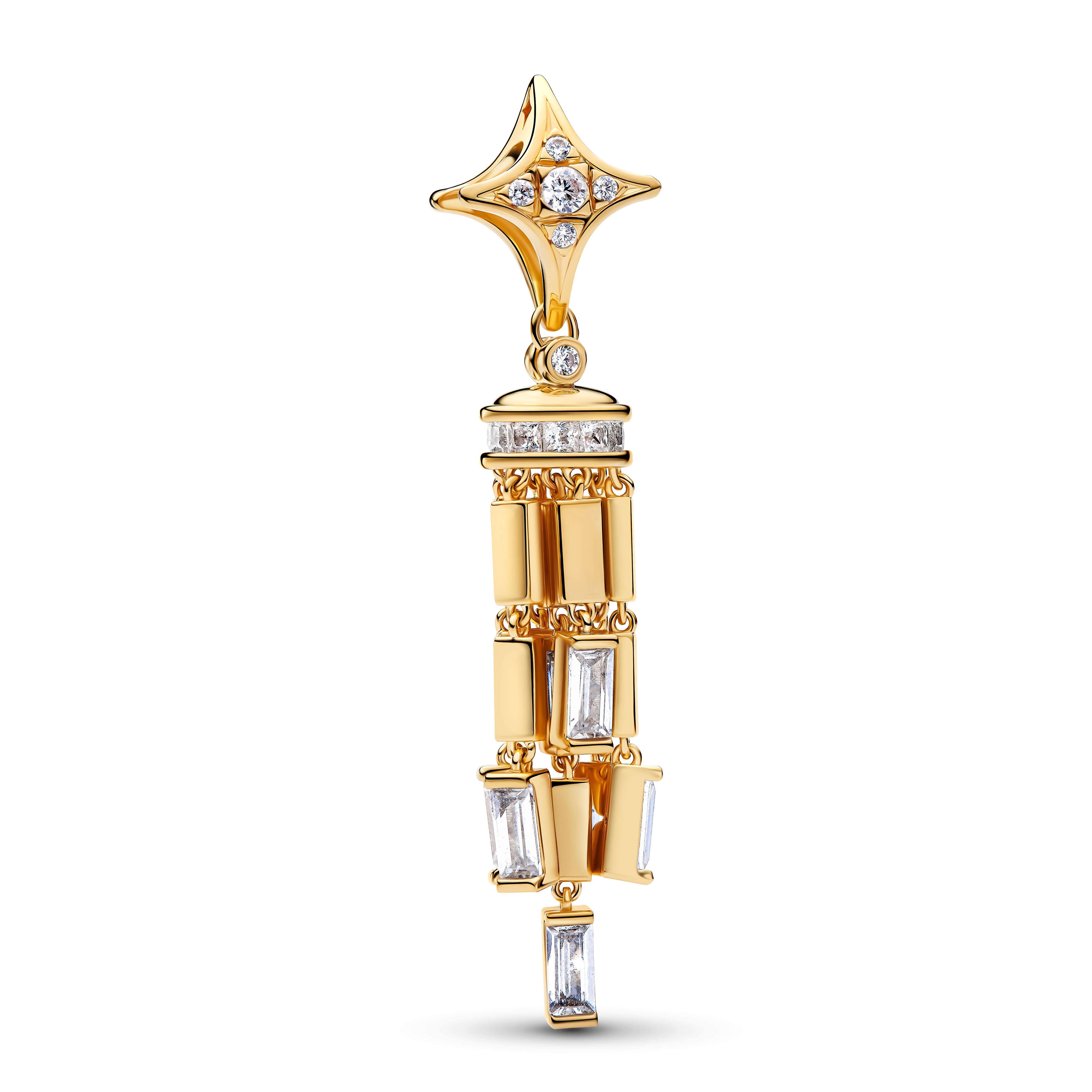 Pandora Moments - Hänge-Charm Sternschnuppe - Gelbgold Vergoldung - 765043C01