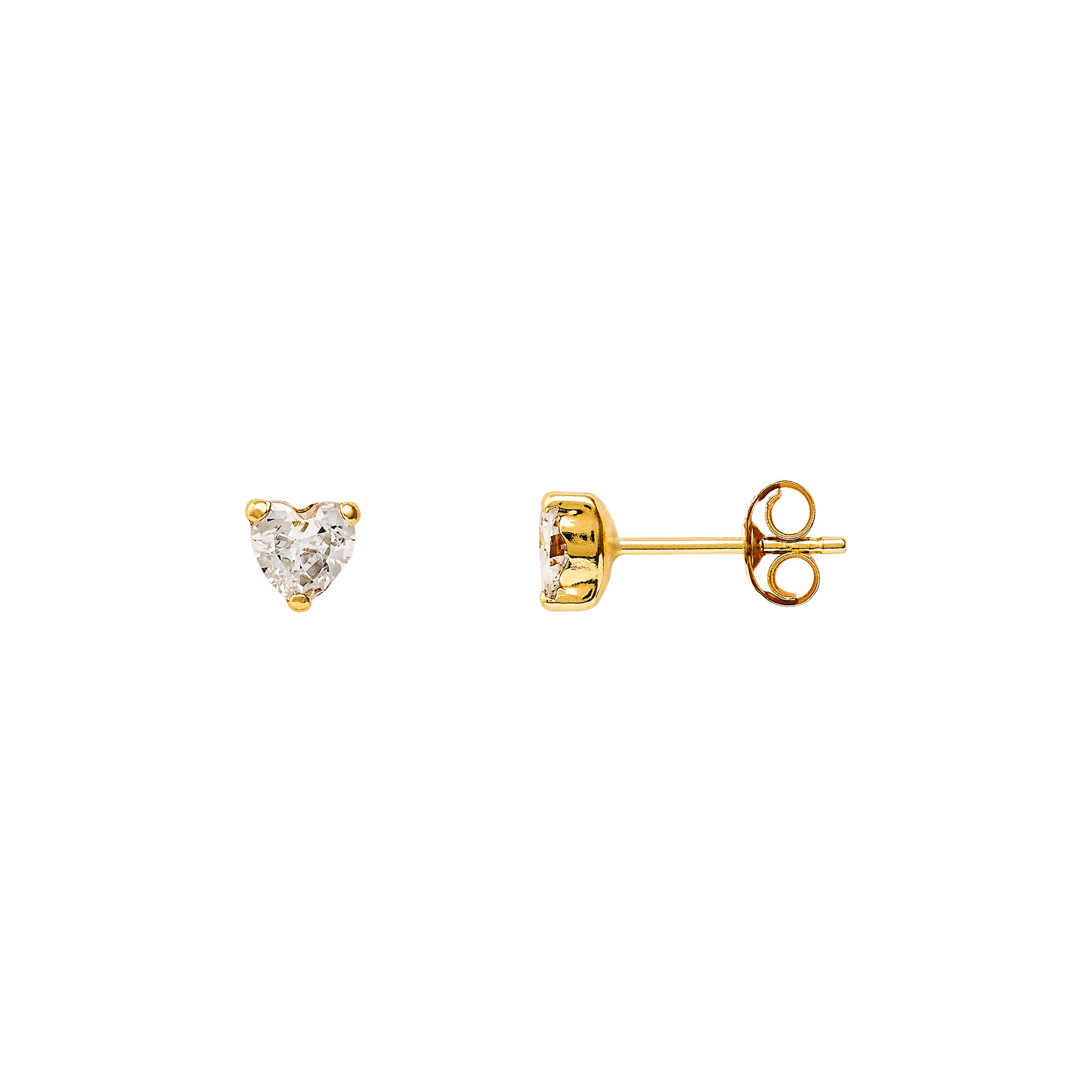 XENOX XG14K4071G - Gelbgold 585 Ohrstecker - poliert - Zirkonia – Ansicht 2