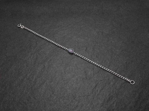 Silber Armband 19cm x 7mm mit Opal Triplette, elegant und zeitlos, hergestellt von Juwelier Harnisch, ideal für jeden Anlass.