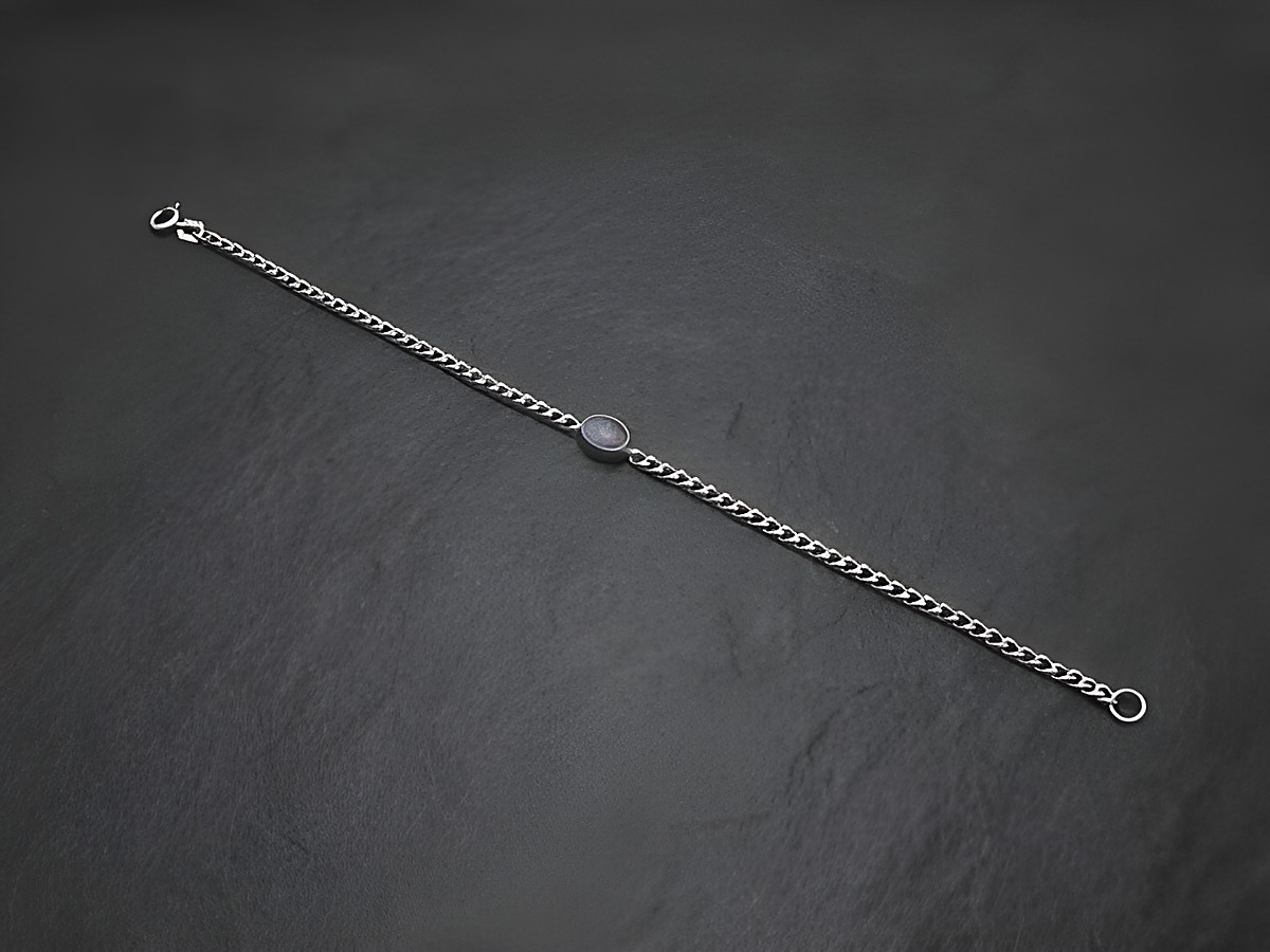 Silber Armband 19cm x 7mm mit Opal Triplette, elegant und zeitlos, hergestellt von Juwelier Harnisch, ideal für jeden Anlass. – Ansicht 2