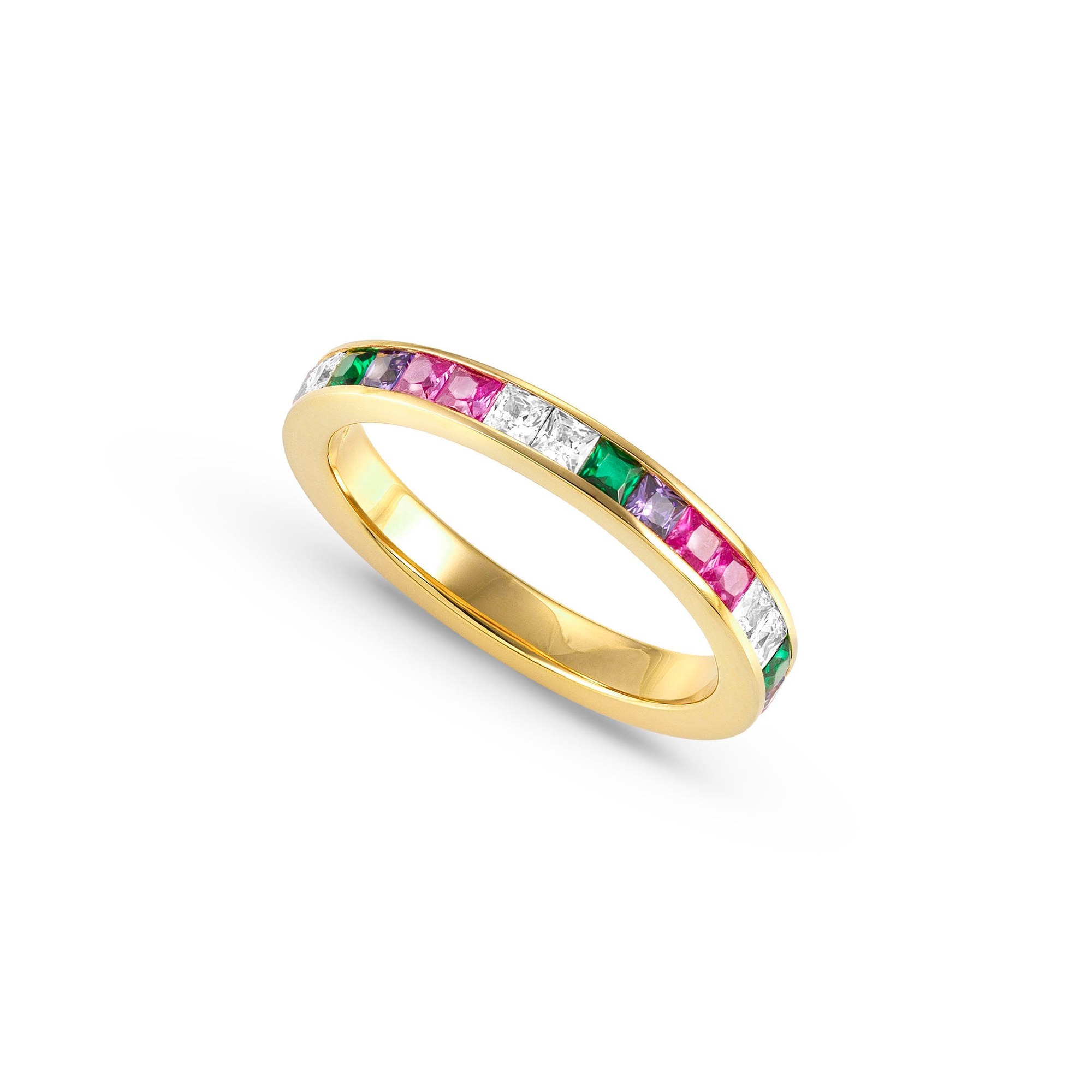 Nomination Carismatica Ring - Gelbgold vergoldet - Zirkonia Bunt - Gr. 17