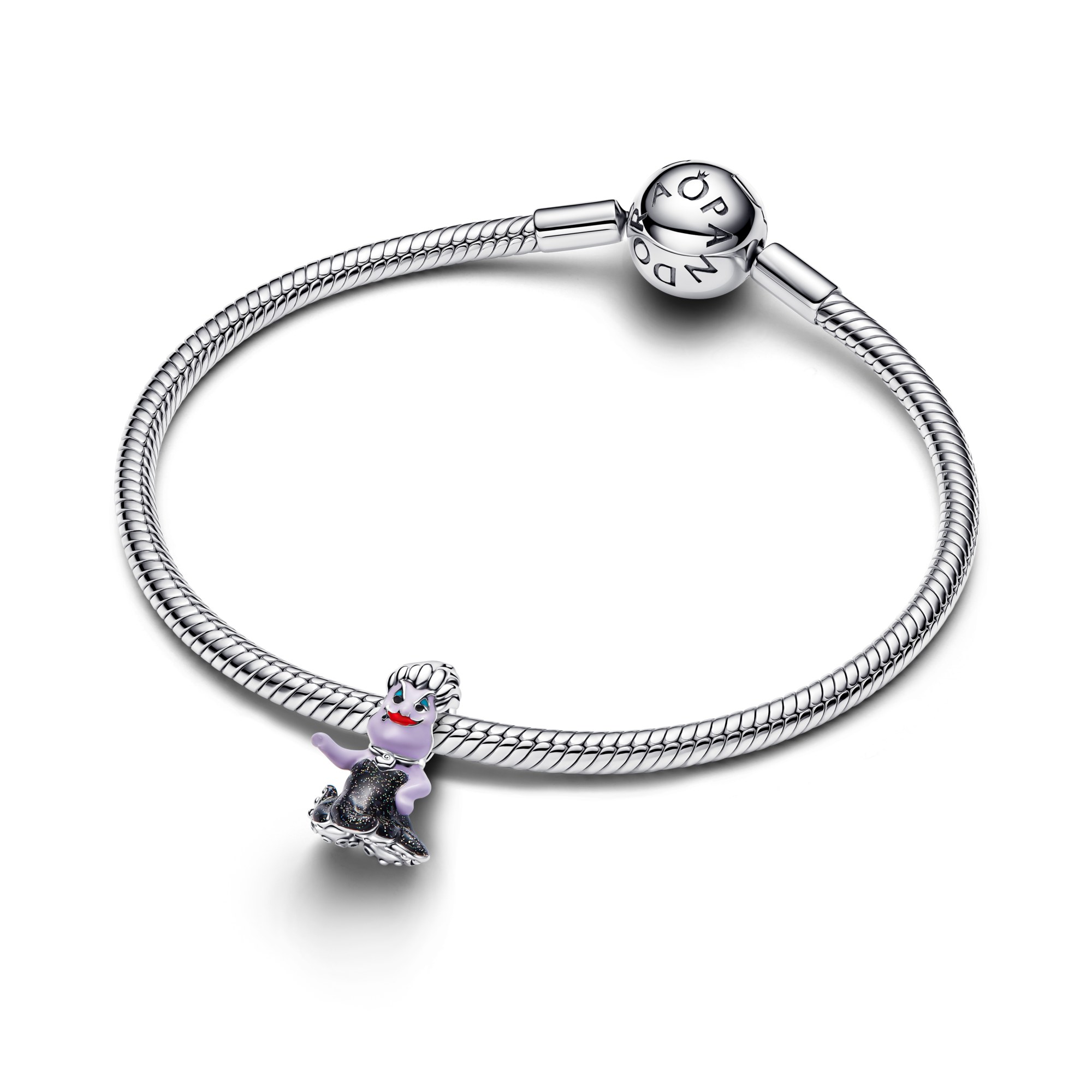 Pandora Disney Villains Ursula - Charm - Silber - Emaille - Schwarz – Ansicht 2