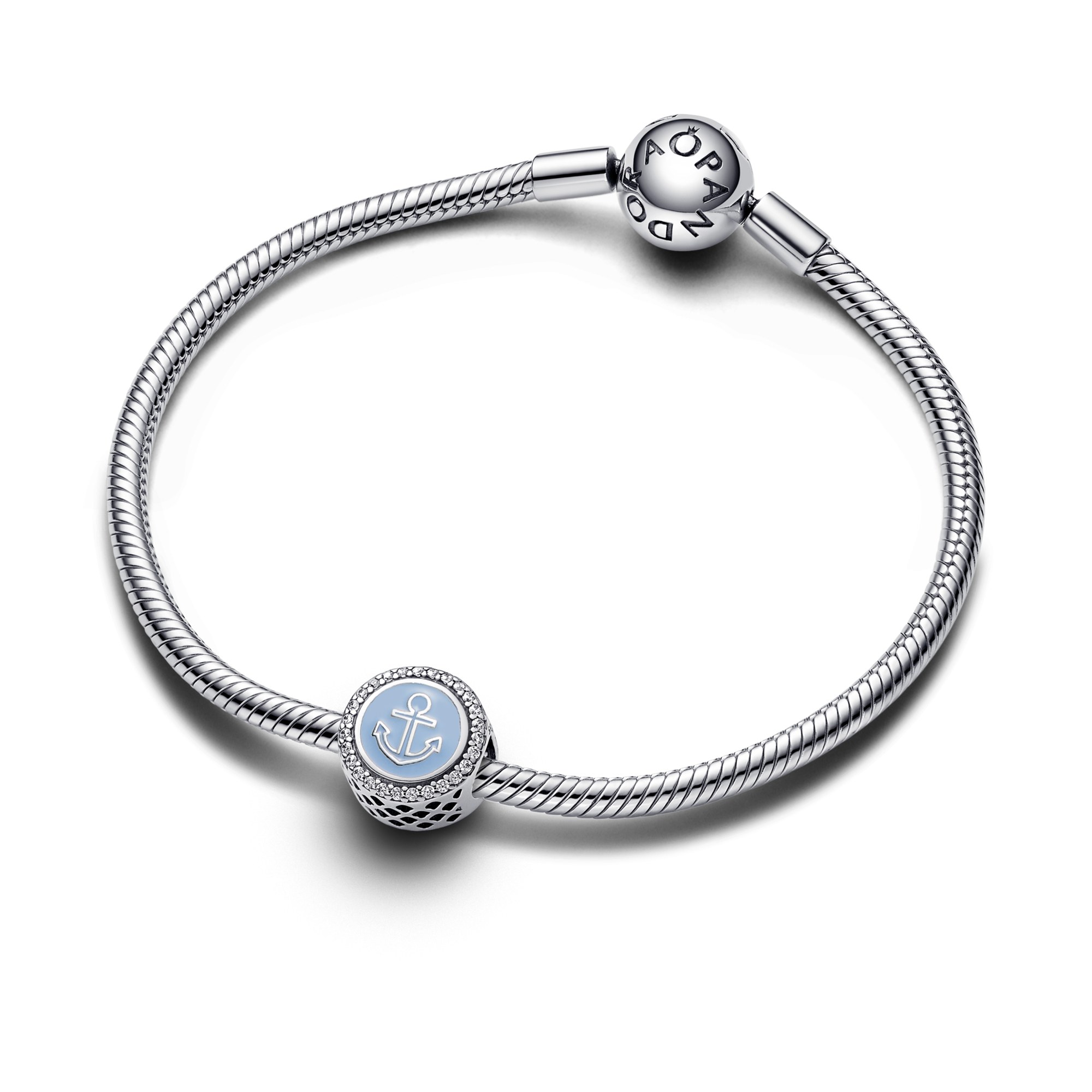 Pandora ANKER Hellblau - Home & Anchor - Emaille & Zirkonia – Ansicht 2