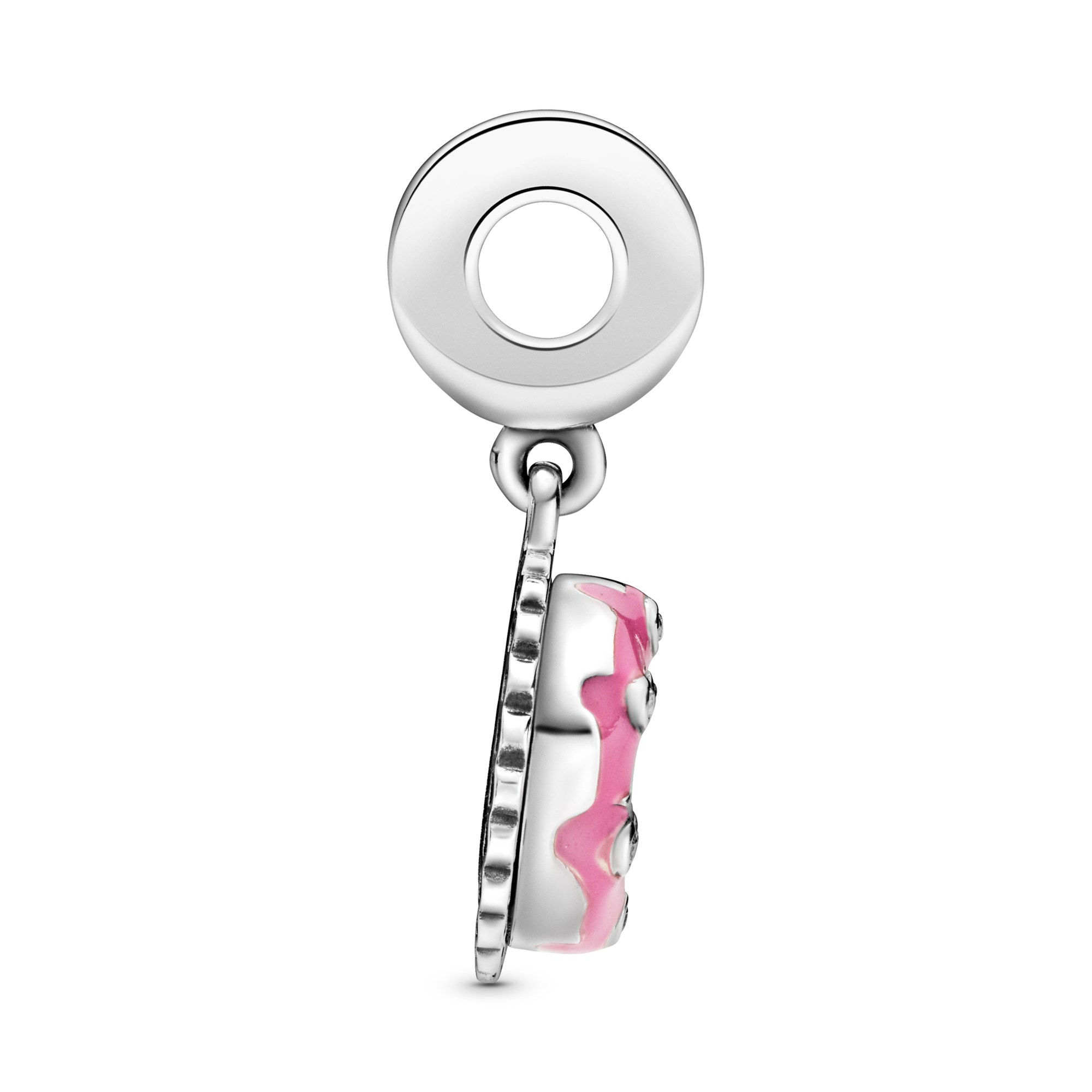 Pandora Silber Charm Anhänger - Geburtstagstorte - Zirkonia + Emaille – Ansicht 5