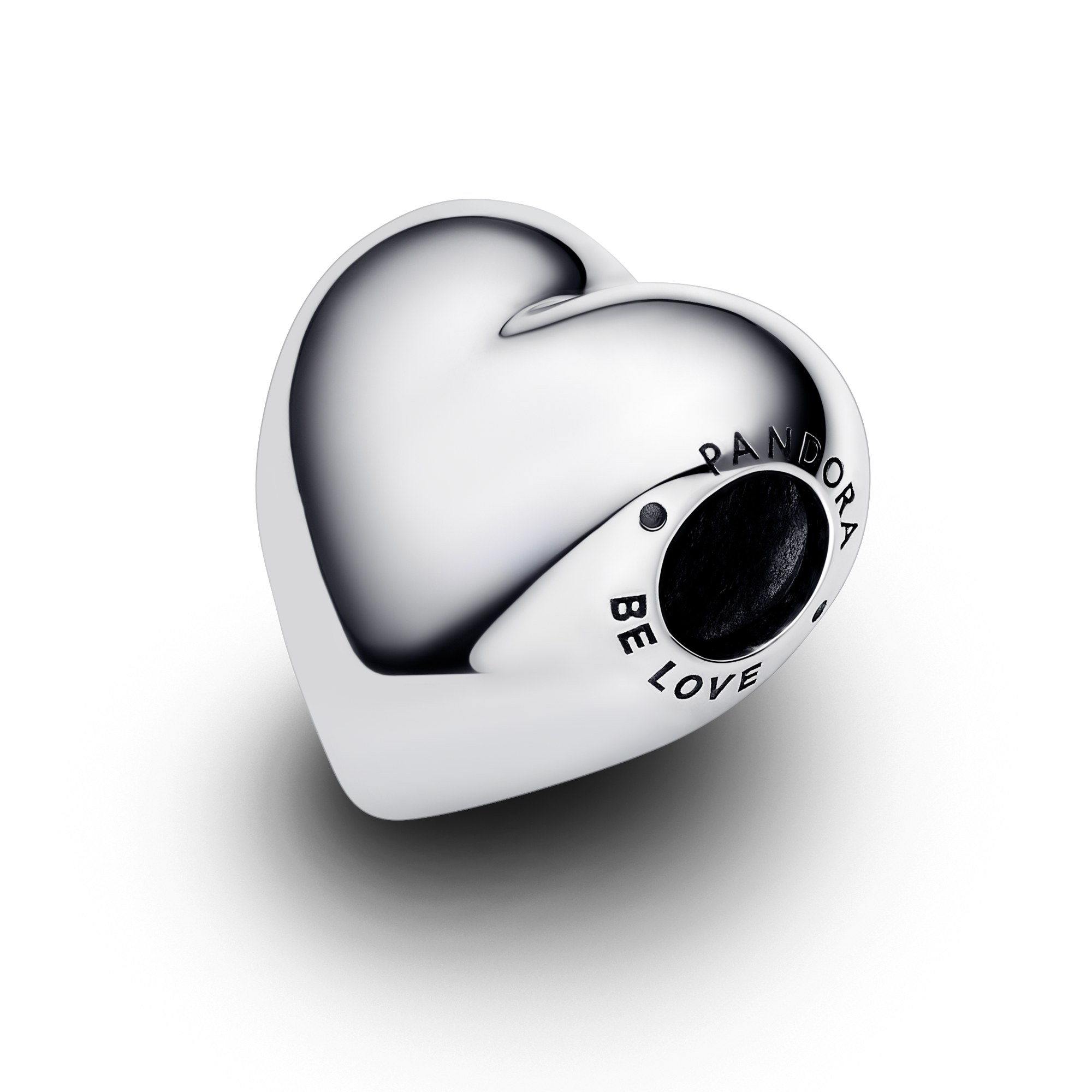 Pandora XXL Herz gewölbt - Be Love - 1,5 cm - Sterling Silber – Ansicht 5