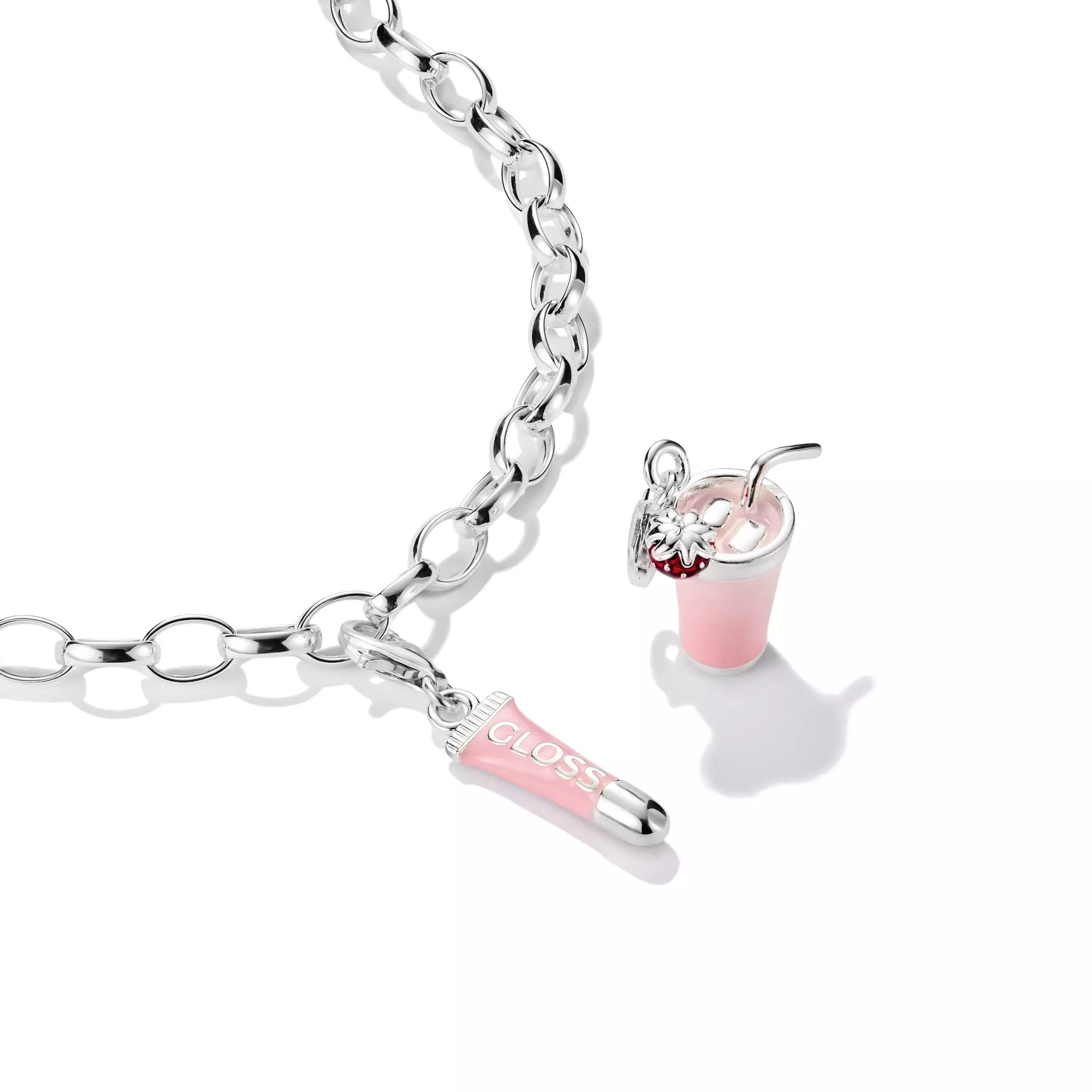 Thomas Sabo Connect - Tokyo Crush Charm Pink Matcha - Sterling Silber, Kaltemail - Pink - Charm mit Öse – Ansicht 2
