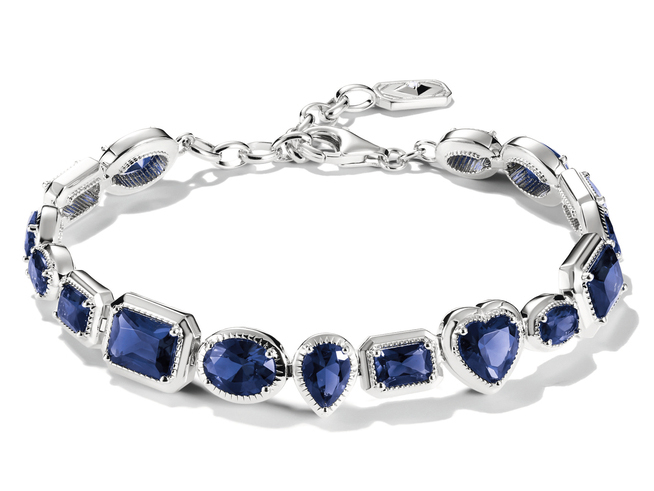 Thomas Sabo ELYNDRA A2217-699-1-L19V Armband - 19 cm - Sterling Silber recy. & Nano-Kristall - blau