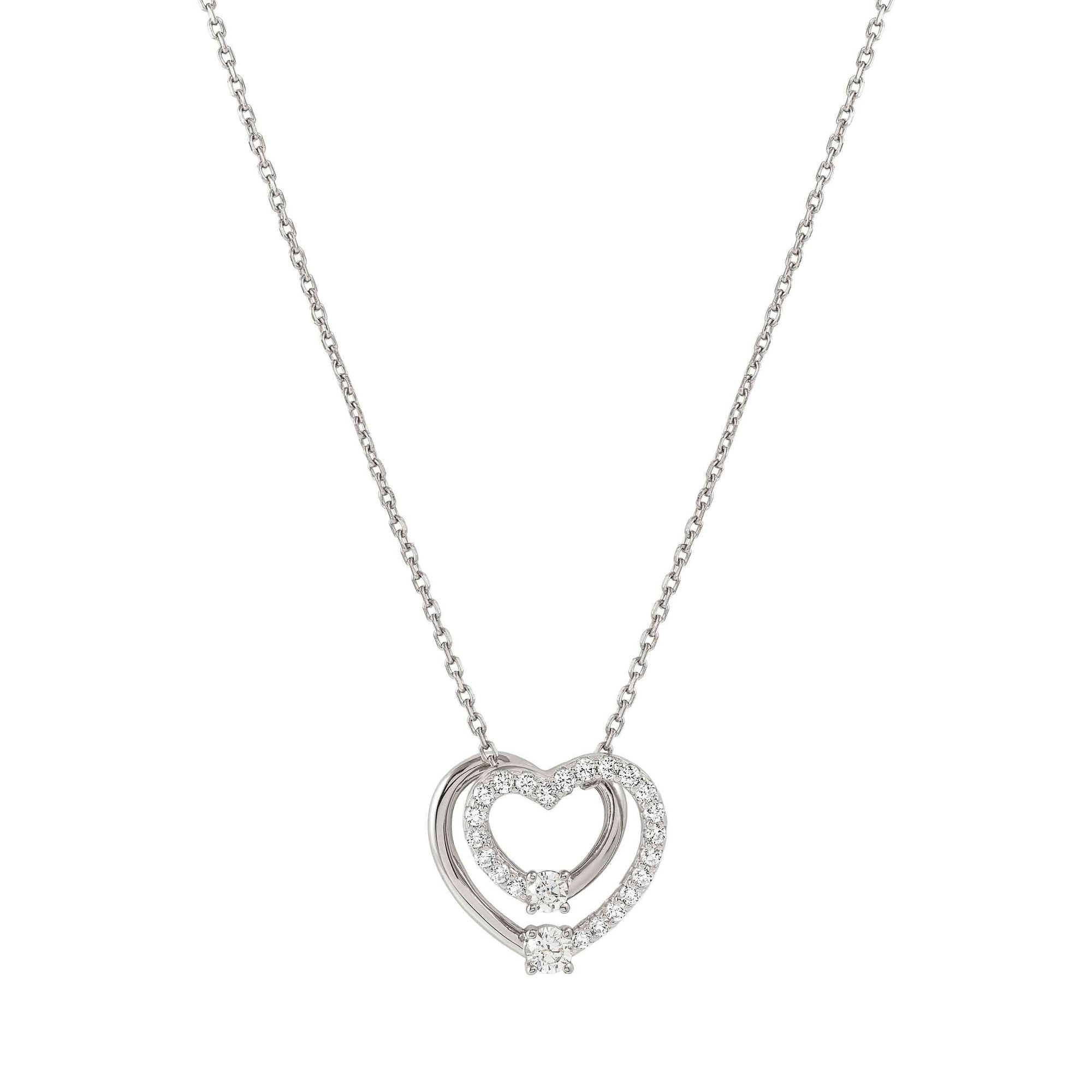 Nomination Halskette CosmicLove in Silber mit Herzen und Cubic Zirkonia – 40–44 cm – Ansicht 5