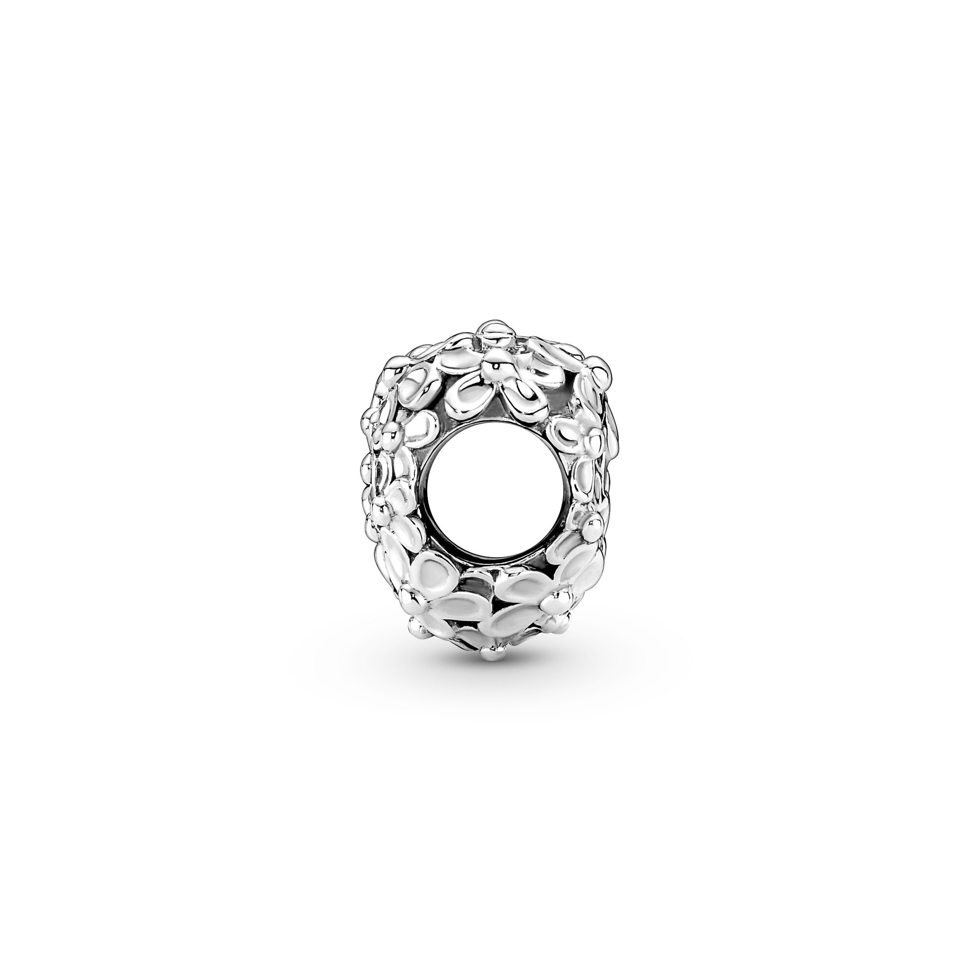 Pandora Mum Gänseblümchen Herz Charm - Sterling Silber & Emaille Pink Ansicht 3 – Ansicht 3