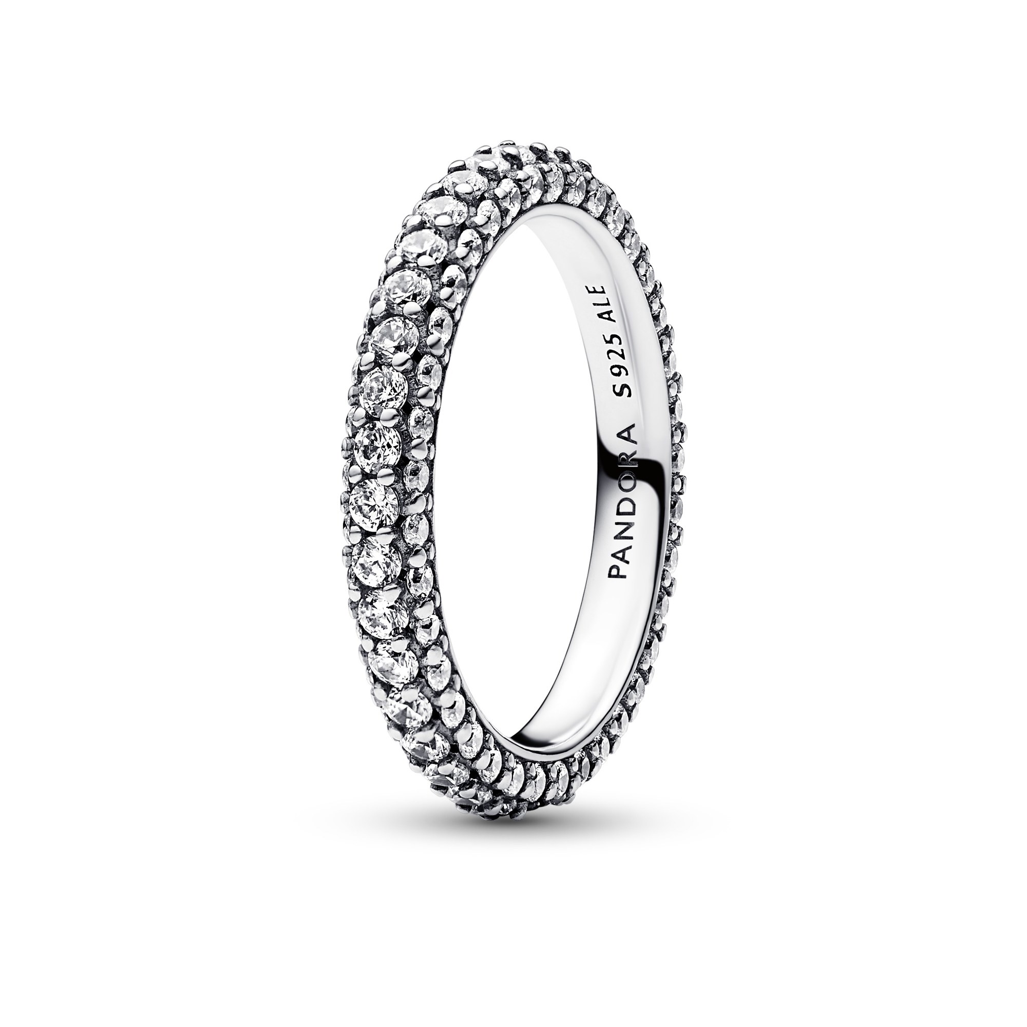 Pandora Einreihiger Pavé Ring - Sterling Silber