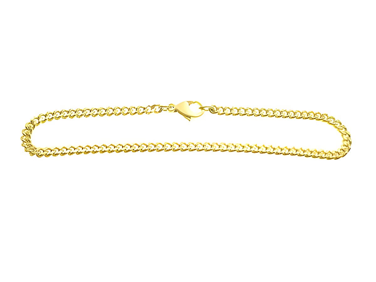 Flachpanzer Gold 333 Panzer Armband 20 cm mit einer Kettengliederung von 3 x 1,6 mm und einem sicheren Verschluss. Hergestellt von Juwelier Harnisch in feinem Gold 333.
