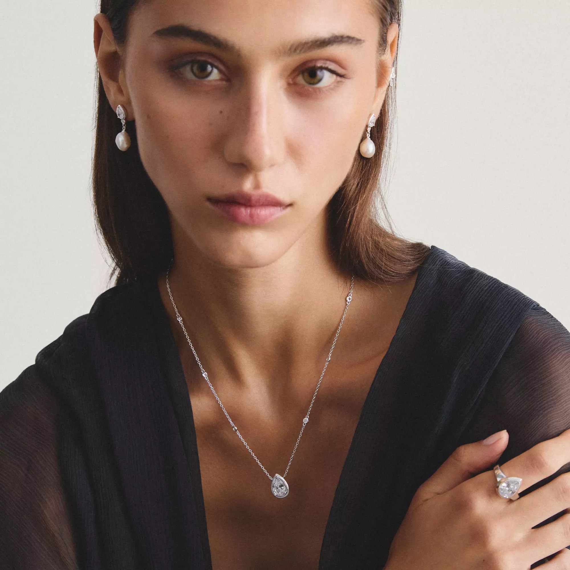 Thomas Sabo ELYNDRA - Halskette - 50 cm - Sterling Silber recy. & Zirkonia – Ansicht 4