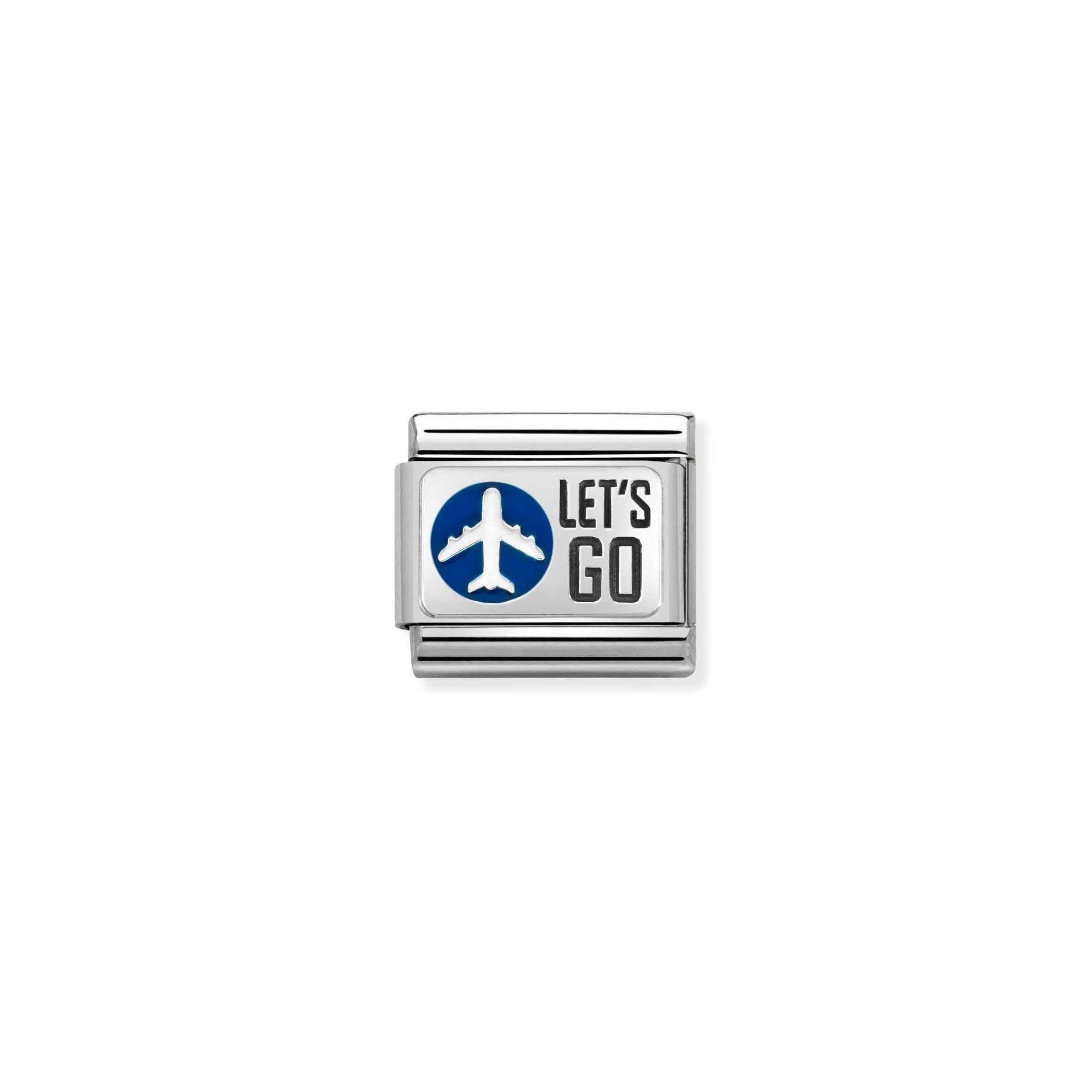 Nomination Composable Classic Charm Let’s go - Edelstahl, Silber 925, Emaille