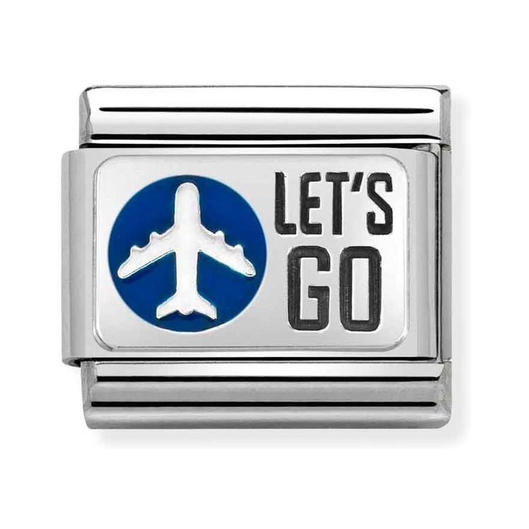 Nomination Composable Classic Charm Let’s go - Edelstahl, Silber 925, Emaille