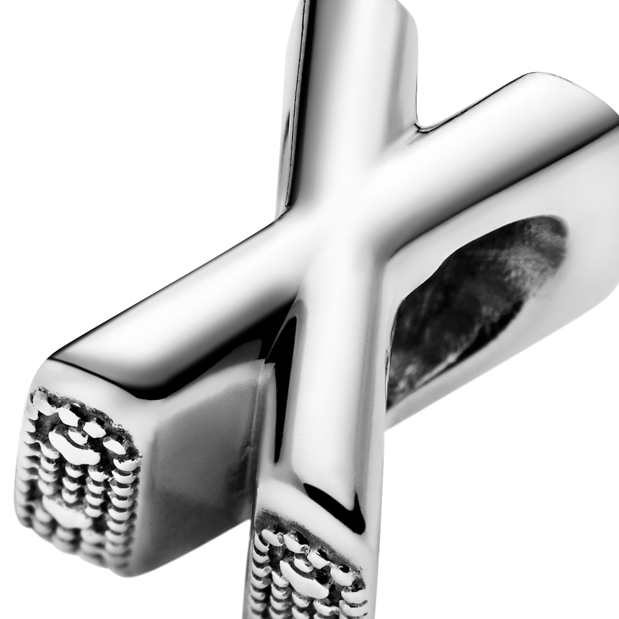 PANDORA Charm - Buchstabe X - Letter X - 925 Sterling Silber – Ansicht 4
