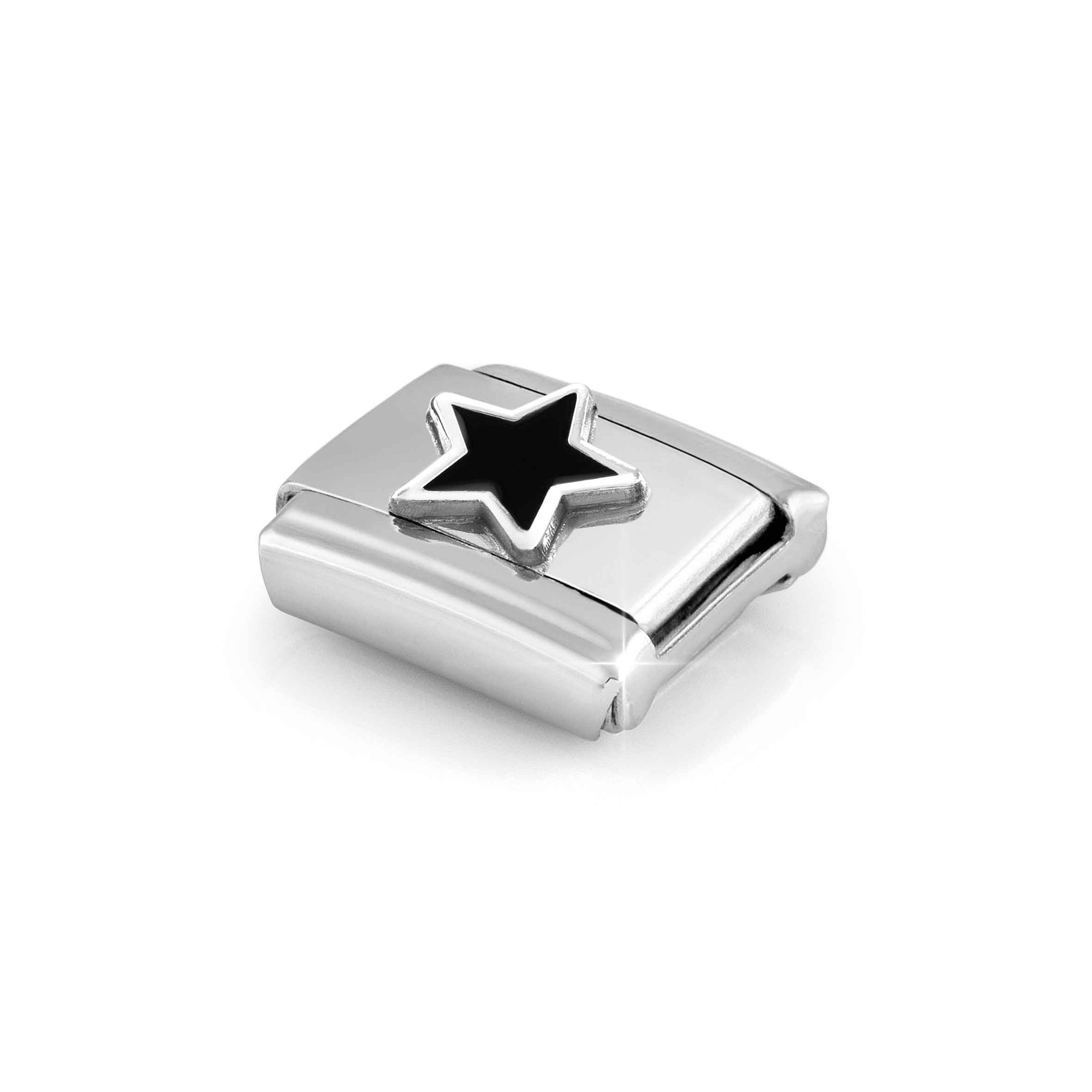 Nomination Composable Classic Charm Stern schwarz - Edelstahl, Silber 925, Emaille – Ansicht 4