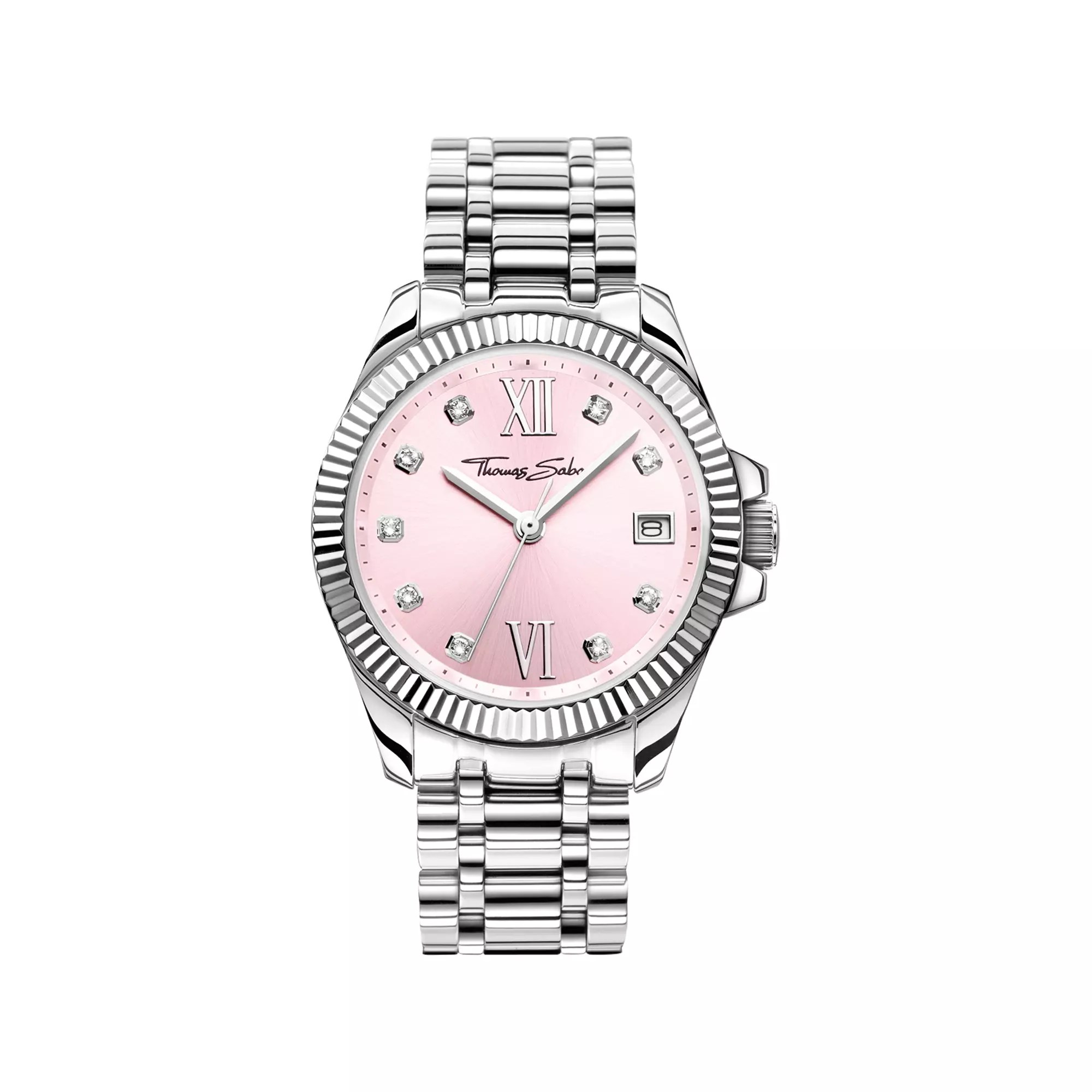 Thomas Sabo Damenuhr - Edelstahl - Pink