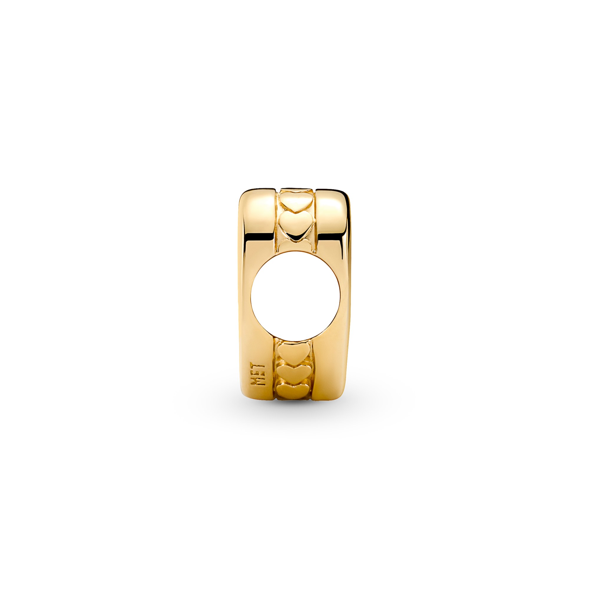 Pandora Herz-Charm - Gelbgold vergoldet - schlicht – Ansicht 4