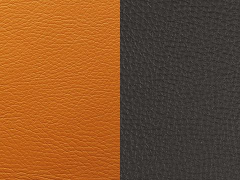 Leder Einsätze in Tabak Braun und einem dunklen Farbton, passend für Les Georgettes Armreifen, 14 mm Größe, ideal für individuelle Designs und Stilvariationen.