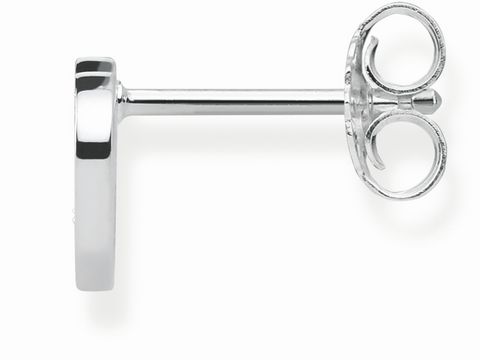 Ohrstecker aus Silber von Thomas Sabo mit Zirkonia in Herzform, Modell H1945-051-14, glänzende Oberfläche, zeitloses Design, ideal für besondere Anlässe oder den Alltag.