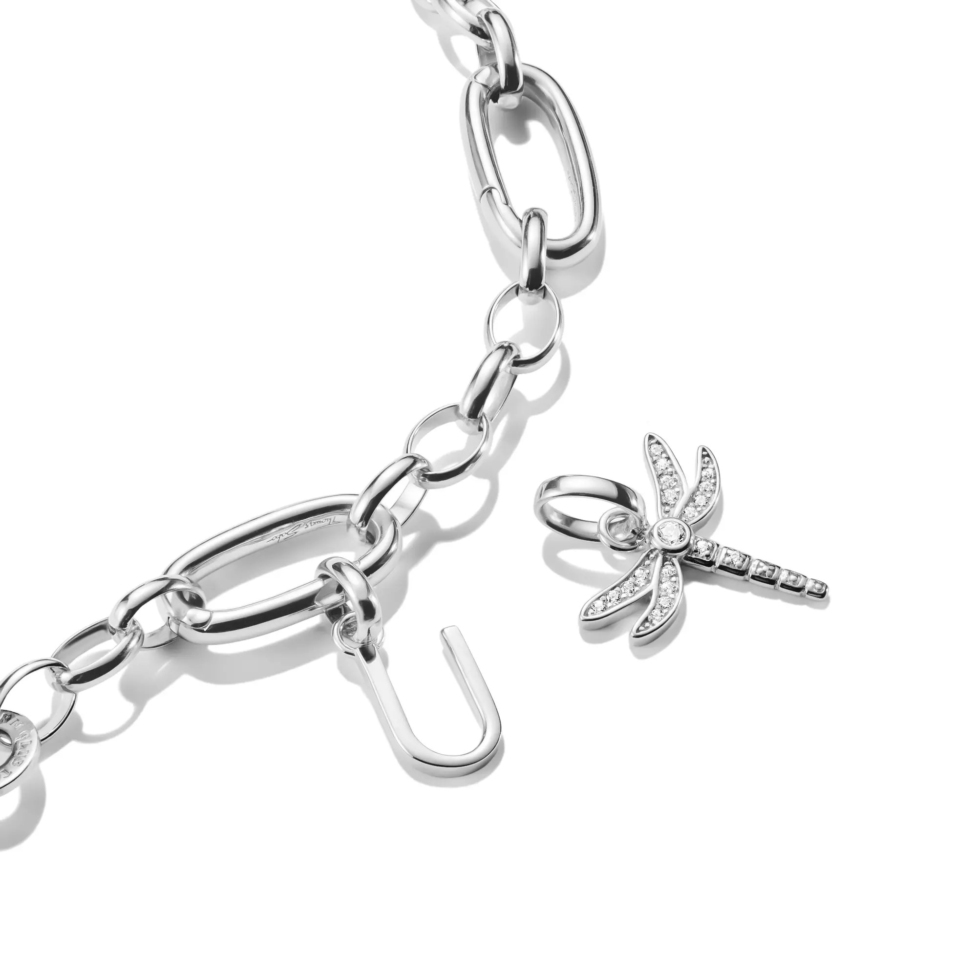 Thomas Sabo Connect - Buchstabe U - Charm mit Öse - Silber – Ansicht 3