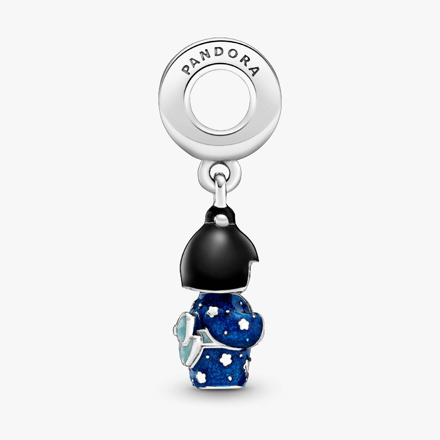 Pandora Charm-Anhänger - Japanische Puppe - Blauer Kimono - Silber – Ansicht 2